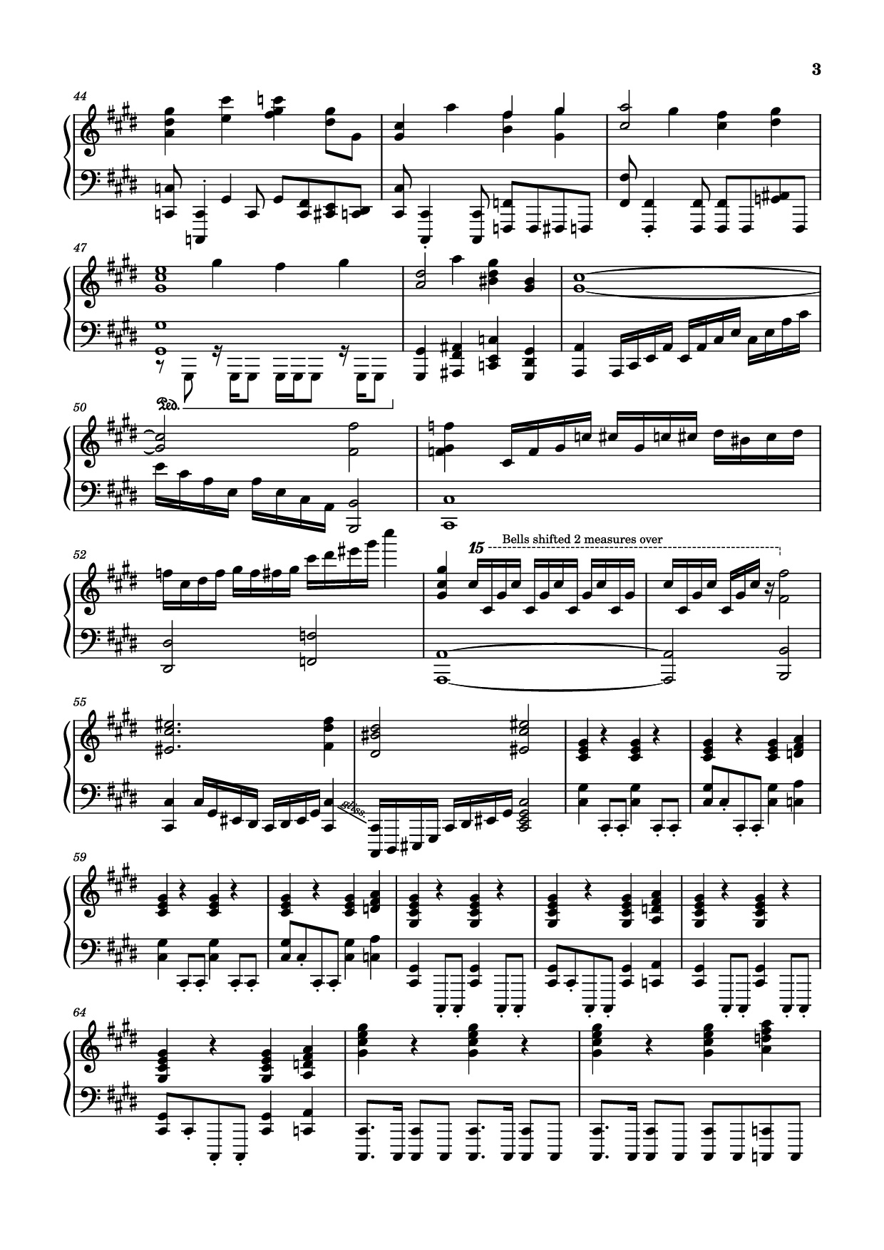 Page 3 of the piano sheet music PDF Piano – Miragecoordinator Piano by Arranged by Aero