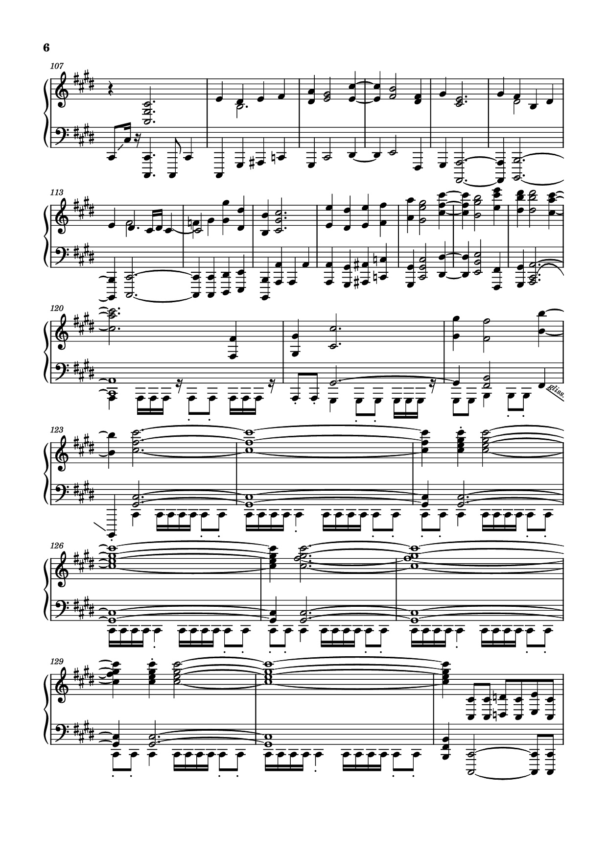 Page 6 of the piano sheet music PDF Piano – Miragecoordinator Piano by Arranged by Aero