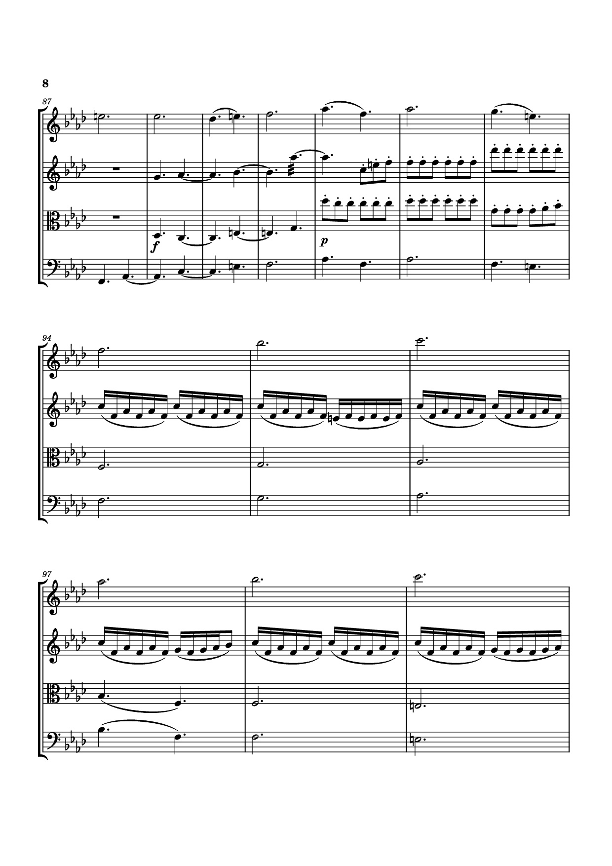 Page 8 of the piano sheet music PDF – The Twin Moon Knight Violin by Composer: Tai Tomisawa