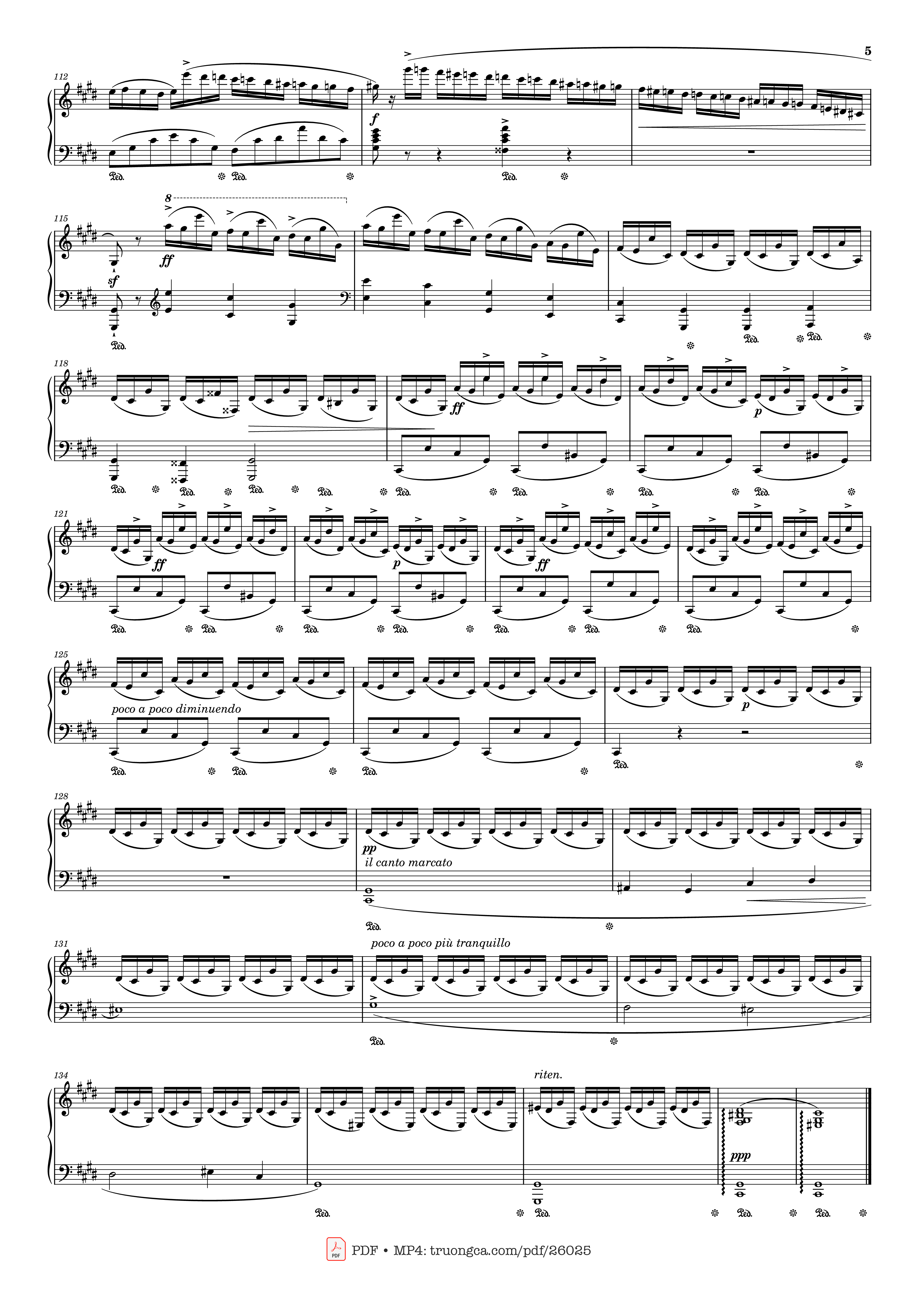 Page 5 of the piano sheet music PDF Piano – Fantaisie-Impromptu in C♯ Minor Piano by Frédéric François Chopin