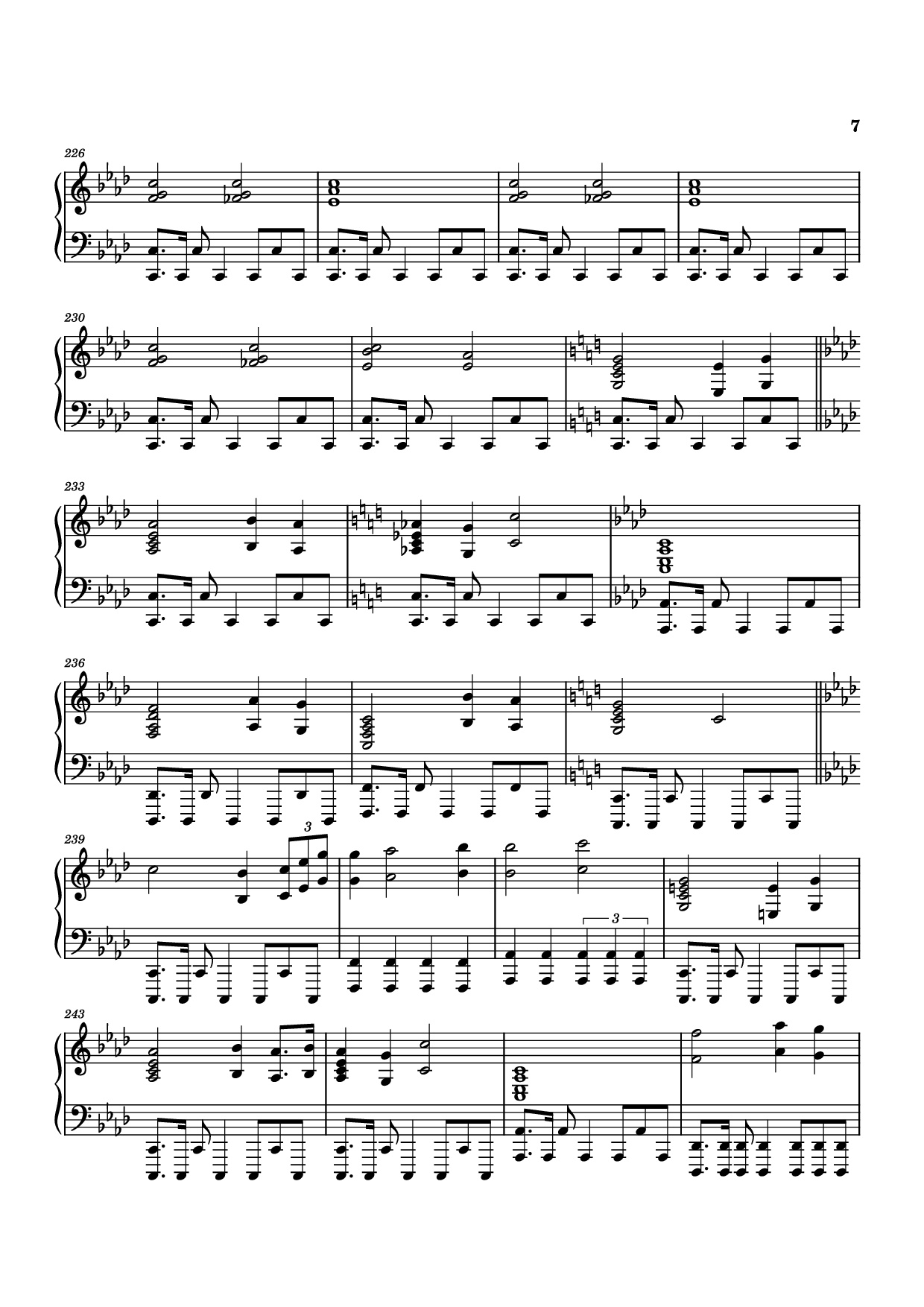 Page 7 of the piano sheet music PDF Piano – The Lord of the Rings: The Rings of Power Medley Piano by Bear McCreary