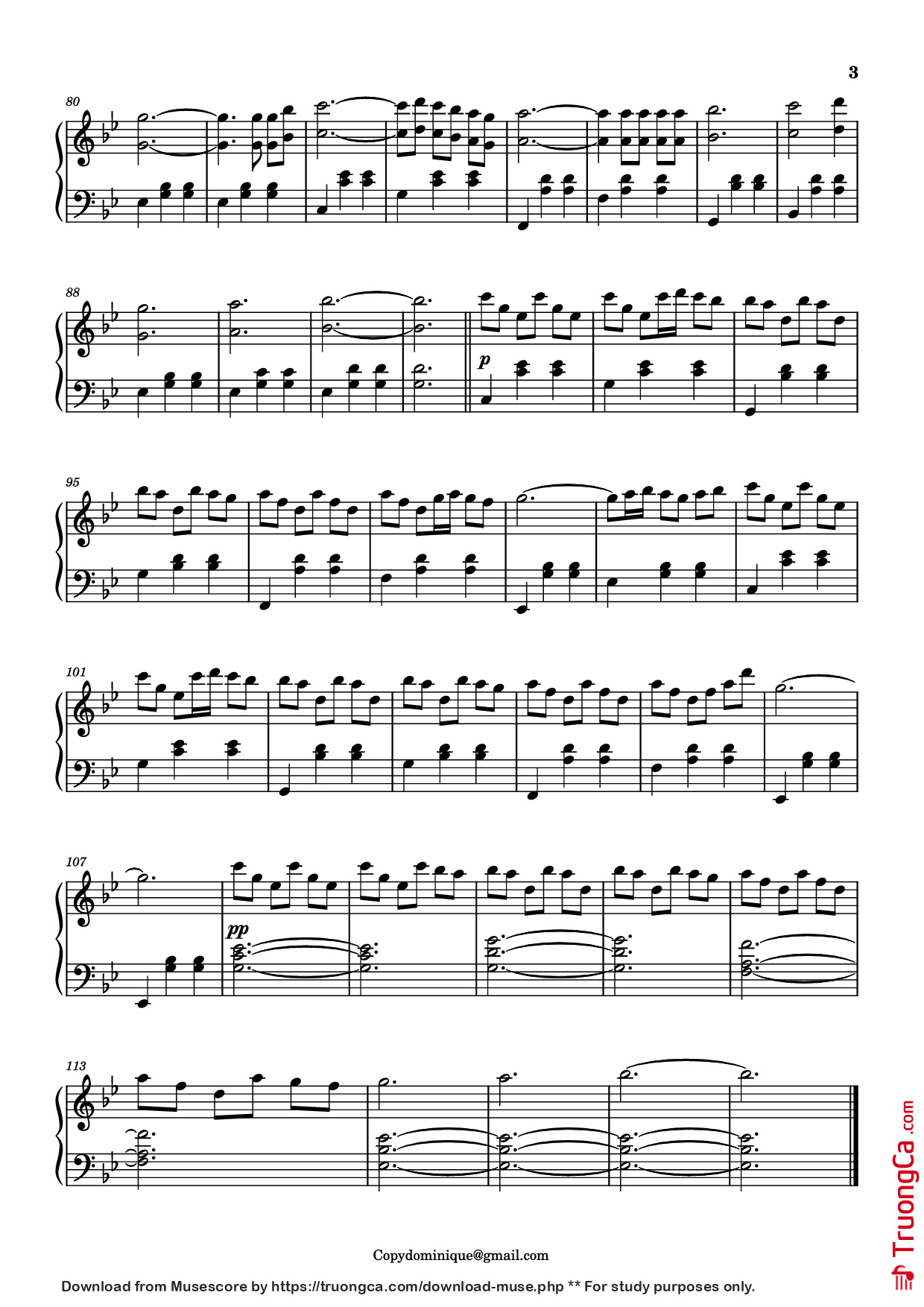 Page 3 of the piano sheet music PDF Piano – Idea 10 Piano by Gibran Alcocer