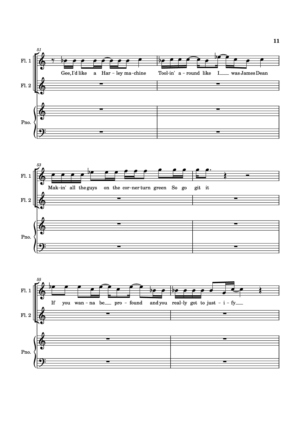 Page 11 of the piano sheet music PDF Piano – SUDDEN CHANGES Piano by Music by Alan Menken