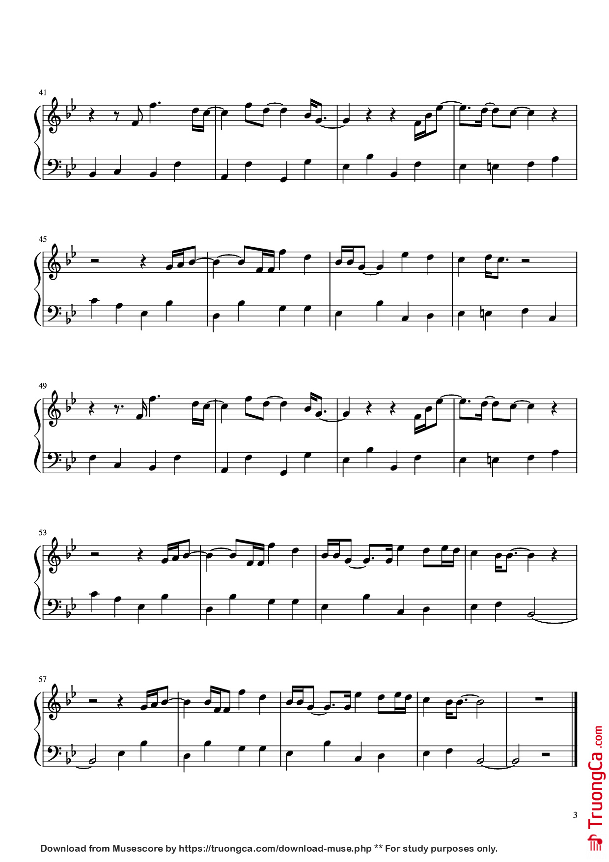 Page 3 of the piano sheet music PDF Piano – Can You Feel The Love Tonight Piano by Elton John. Piano arrranged by Hazel Nguyen