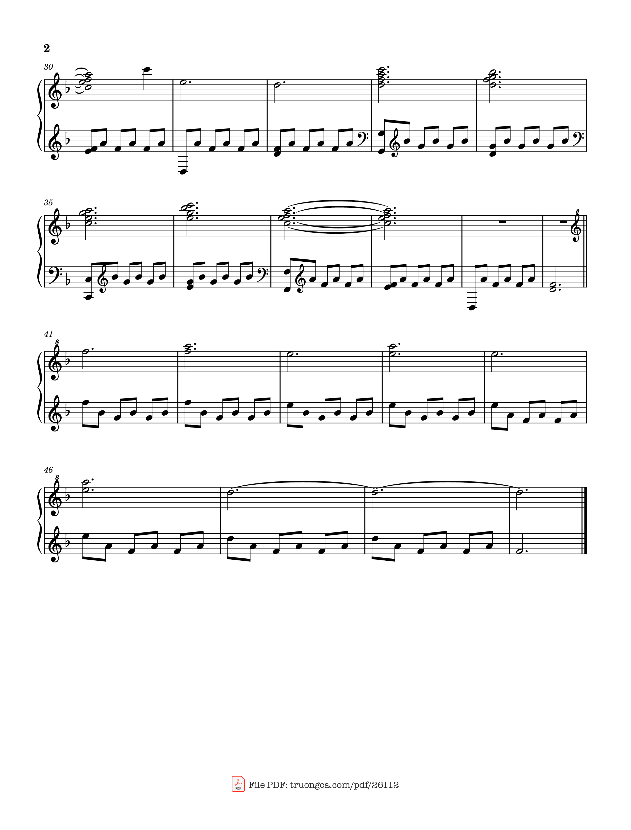 Page 2 of the piano sheet music PDF Piano – Beanie Piano (D minor) by Chezile