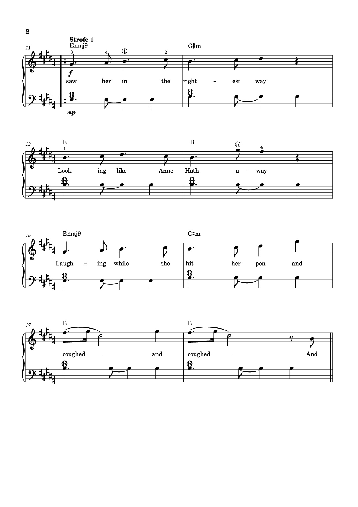 Page 2 of the piano sheet music PDF Piano – Sailor Song Piano by Gigi Perez