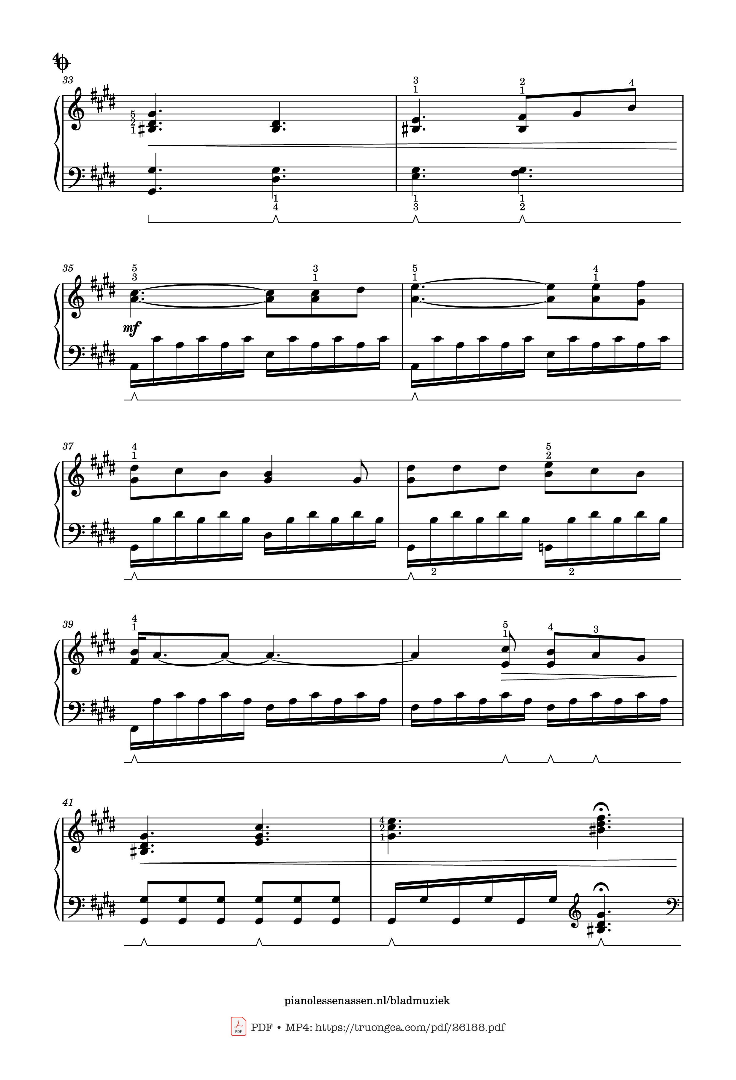 Page 4 of the piano sheet music PDF Piano – Golden Hour Piano (with fingering) by JVKE
