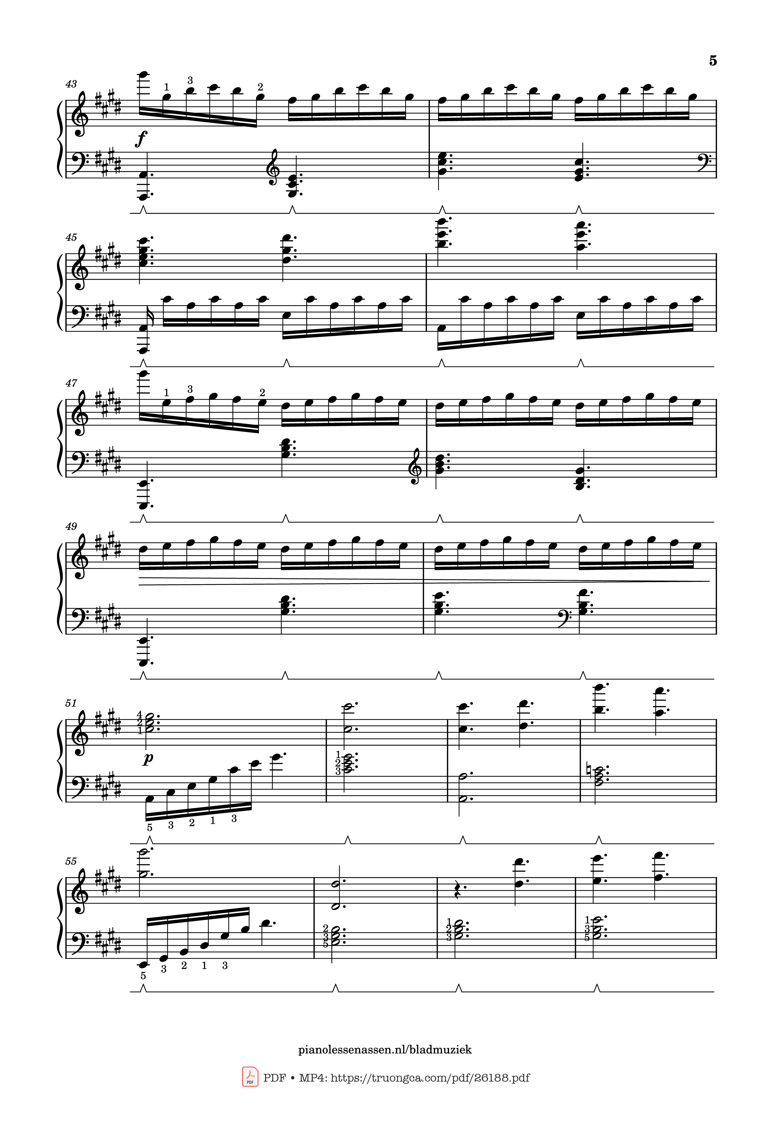 Page 5 of the piano sheet music PDF Piano – Golden Hour Piano (with fingering) by JVKE