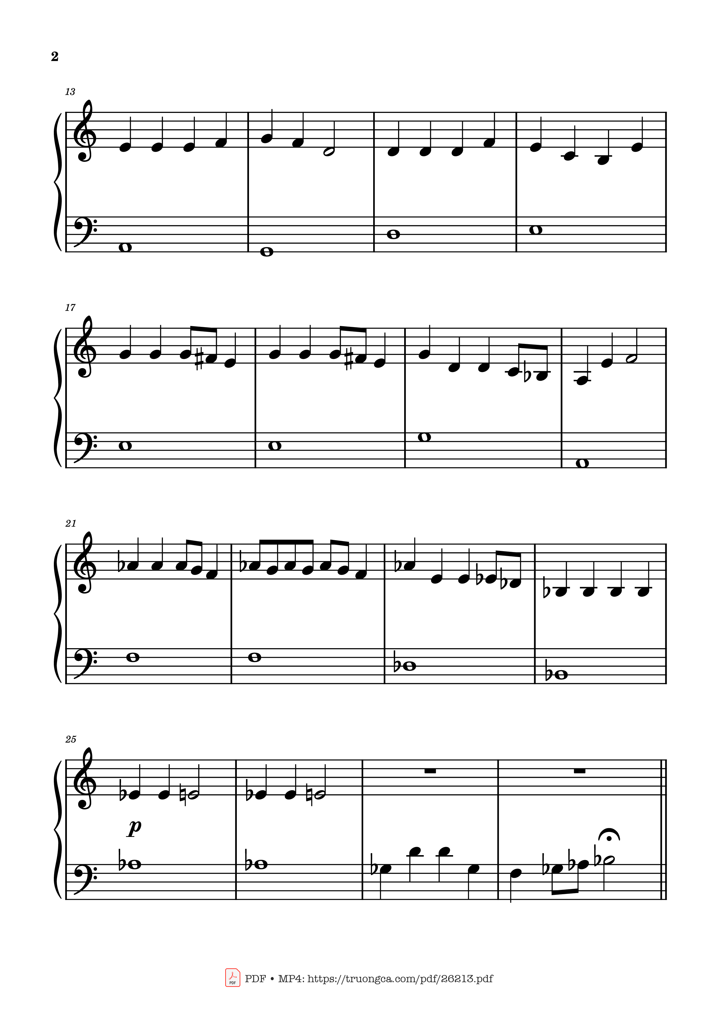 Page 2 of the piano sheet music PDF Piano – This is Halloween from Nightmare Before Christmas Piano by DANNY ELFMAN