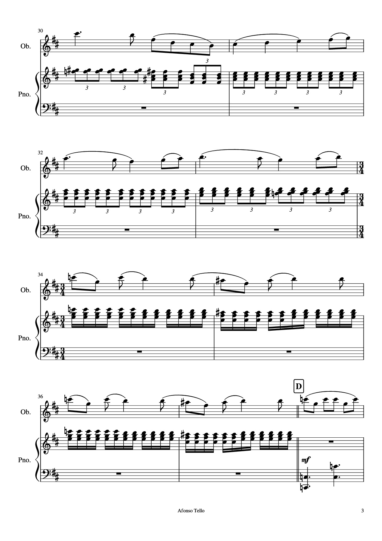 Page 3 of the piano sheet music PDF Piano – Swan Lake - Finalle Piano by Pyotr Ilyich Tchaikovsky