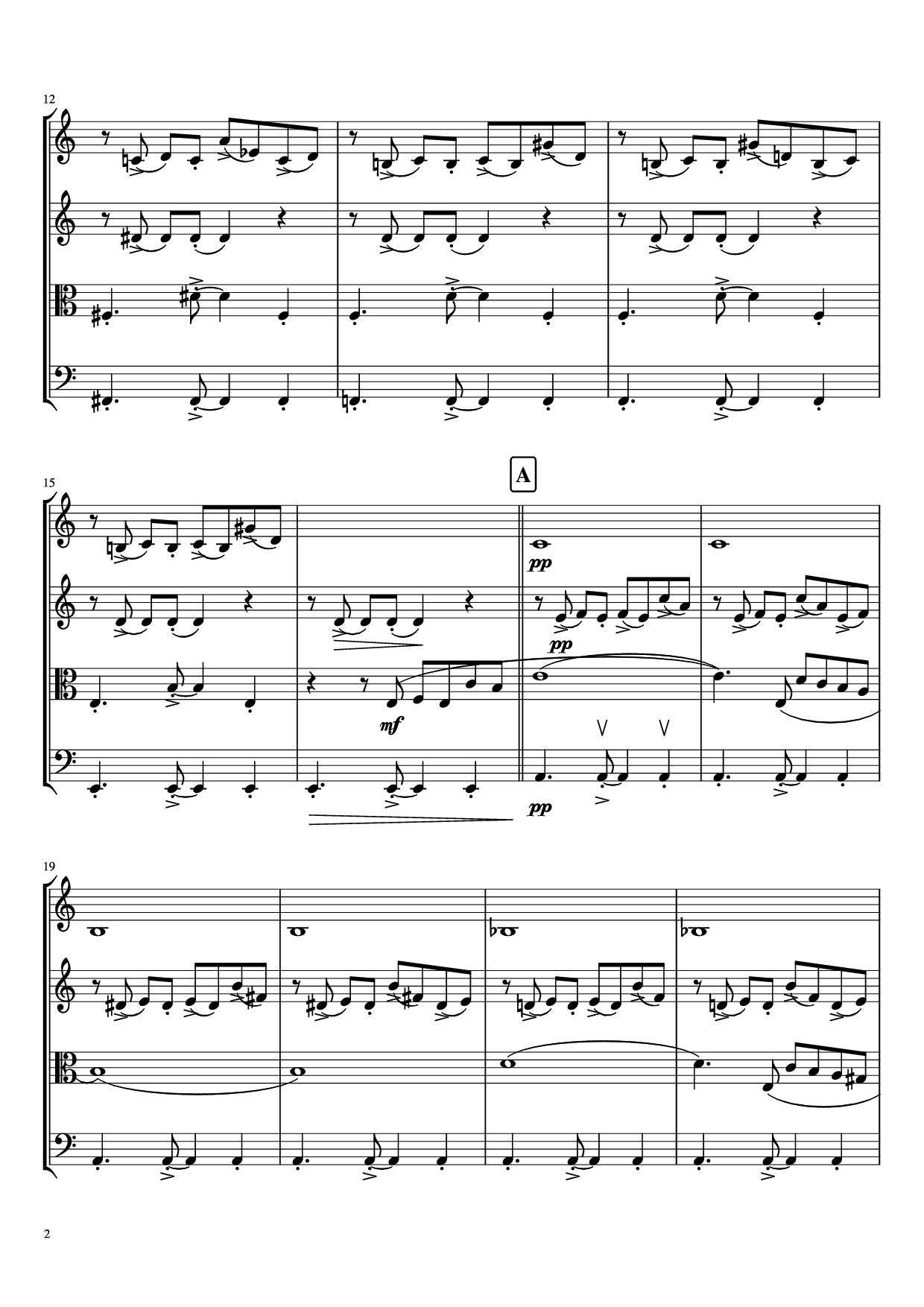 Page 2 of the piano sheet music PDF – libertango Violin by A. Piazolla