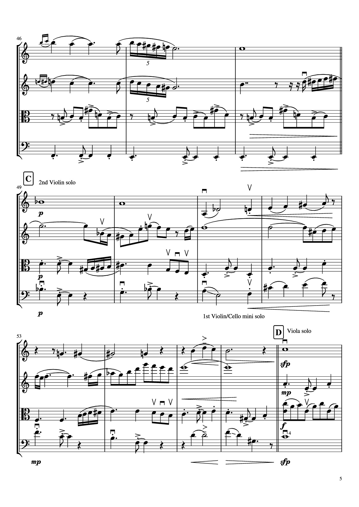 Page 5 of the piano sheet music PDF – libertango Violin by A. Piazolla
