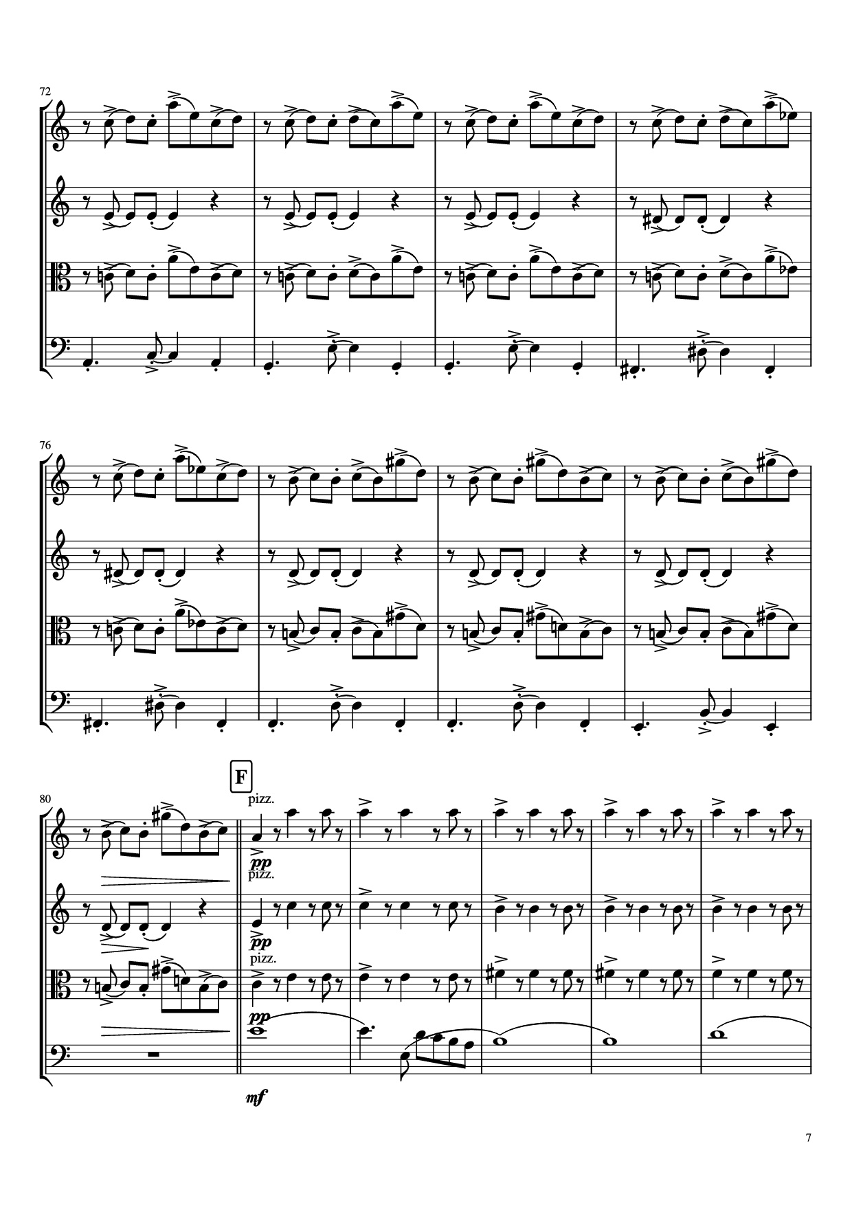 Page 7 of the piano sheet music PDF – libertango Violin by A. Piazolla