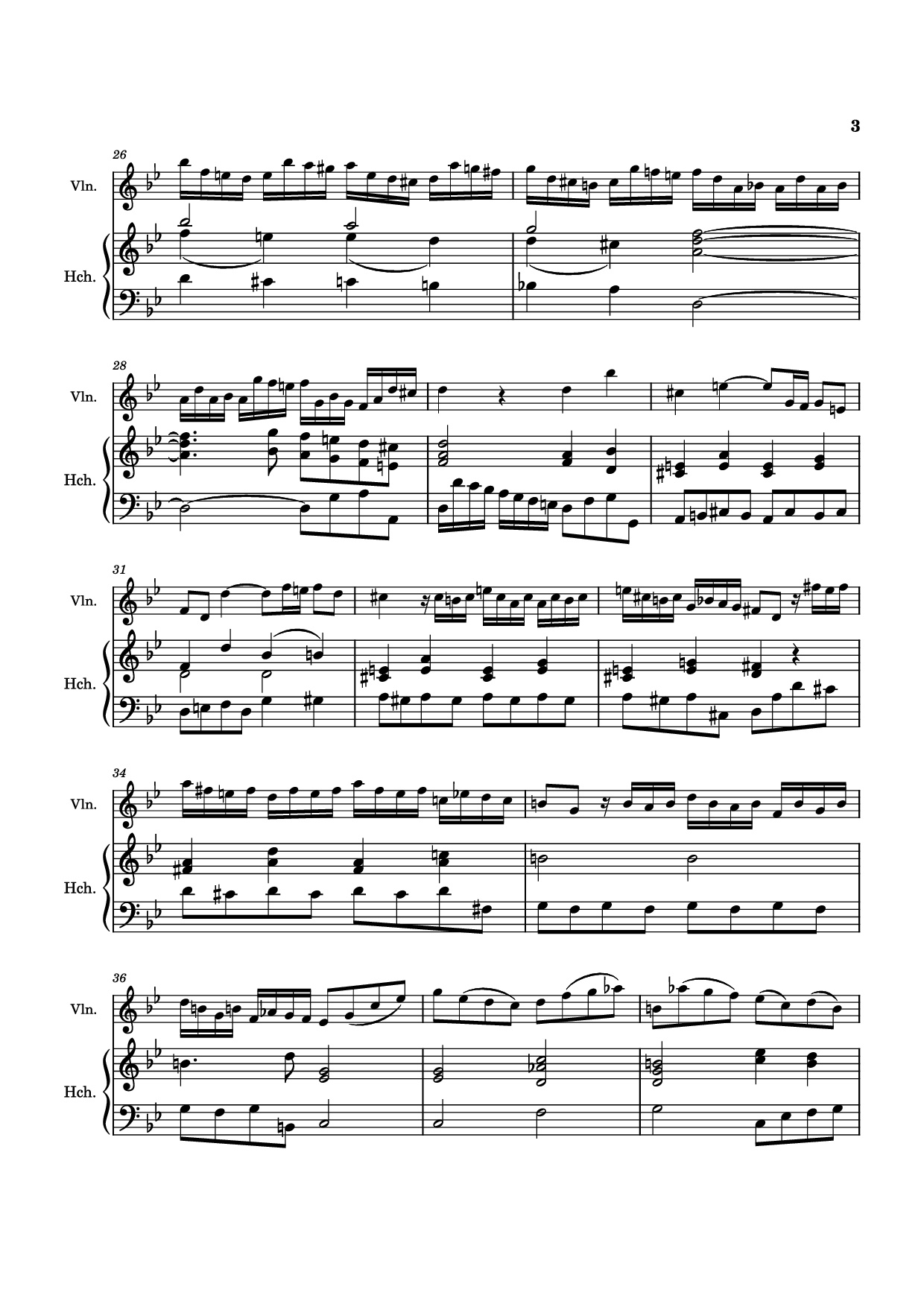 Page 3 of the piano sheet music PDF – Allegro Violin by Antonio Vivaldi
