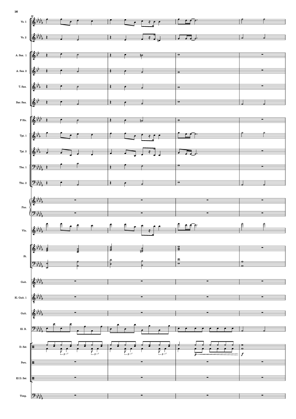 Page 16 of the piano sheet music PDF – Se mettre sur son trente-et-un! Piano by HOYO-MiX