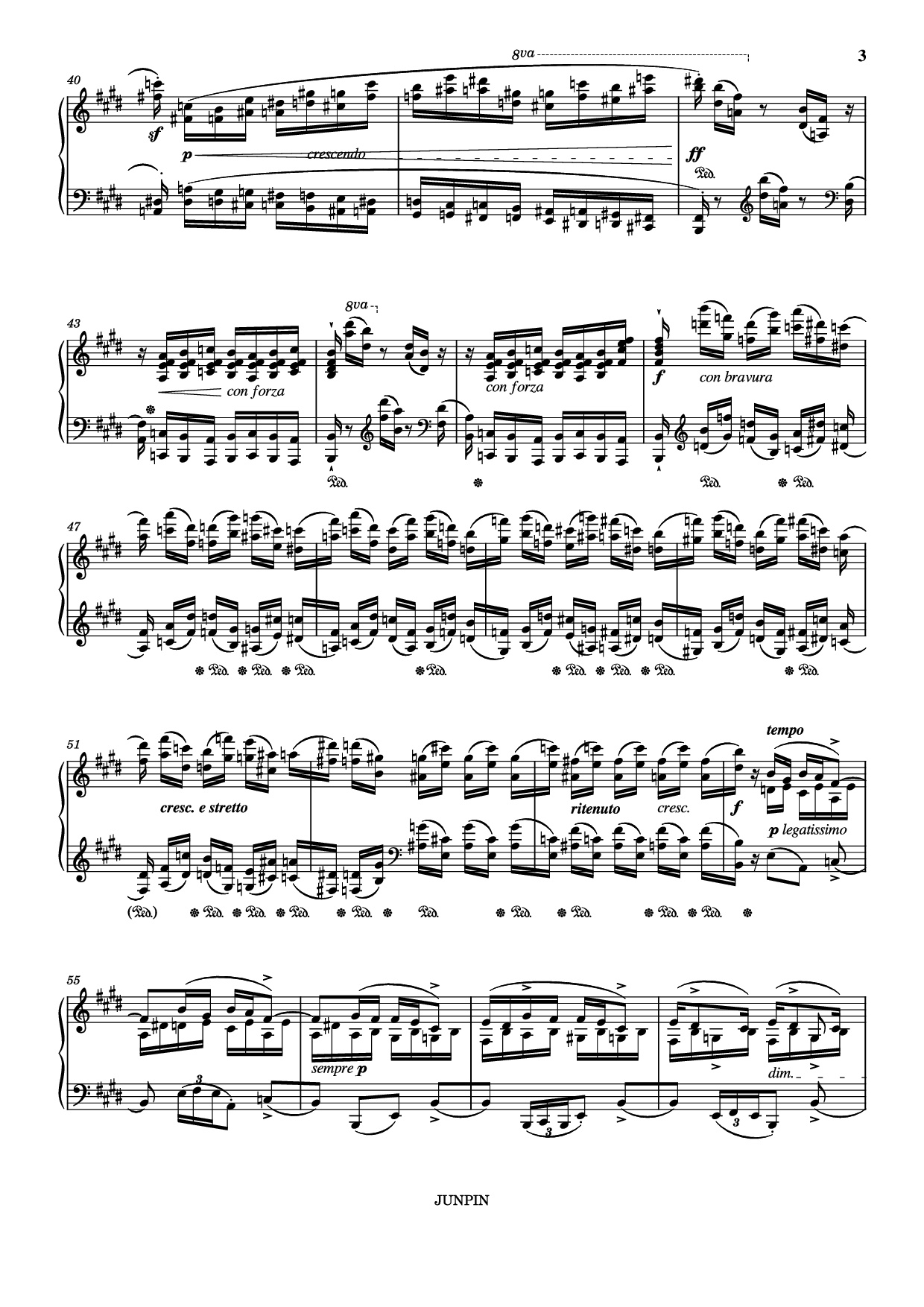 Page 3 of the piano sheet music PDF – Etude Op.10 No.3 in E Major by Chopin
