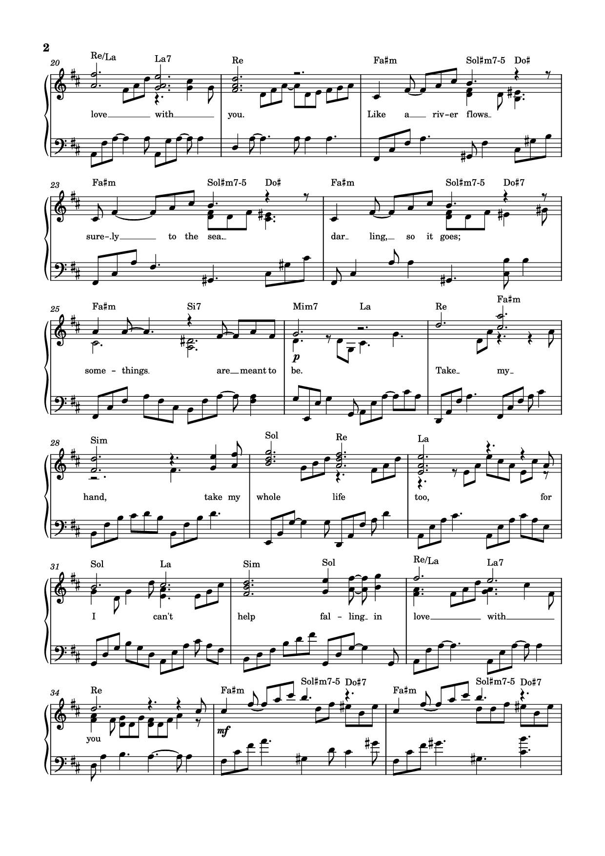 Page 2 of the piano sheet music PDF Piano – Can