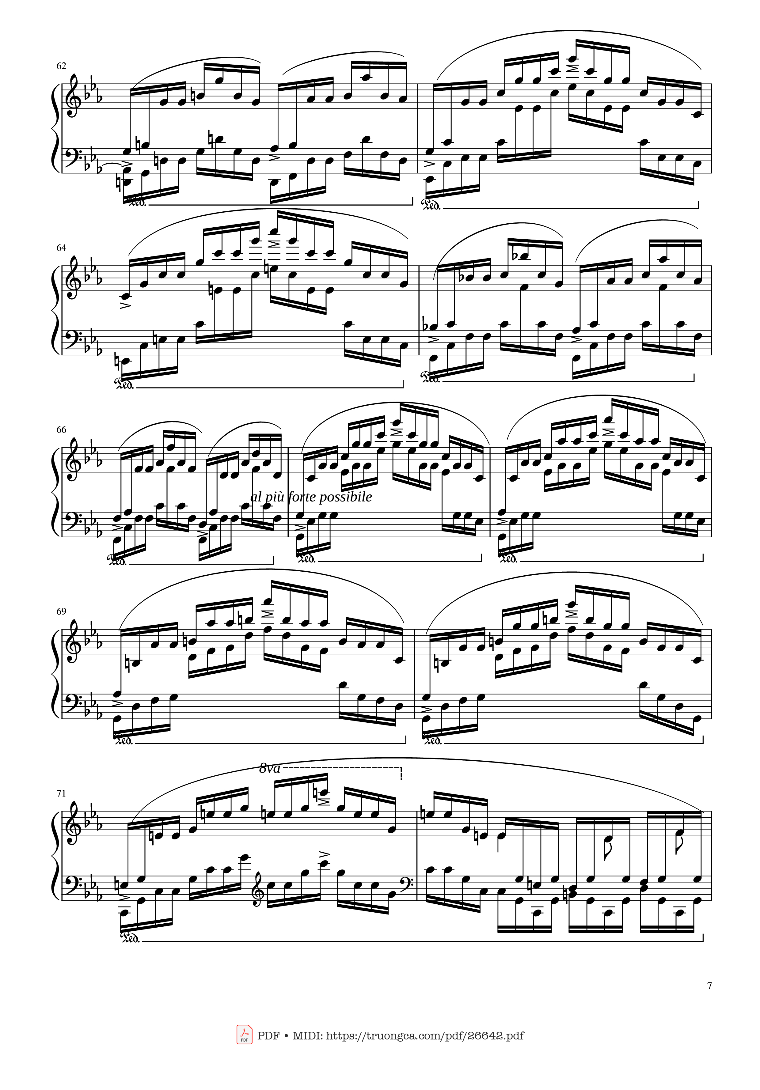 Page 7 of the piano sheet music PDF – Etude in C Minor Piano by Chopin