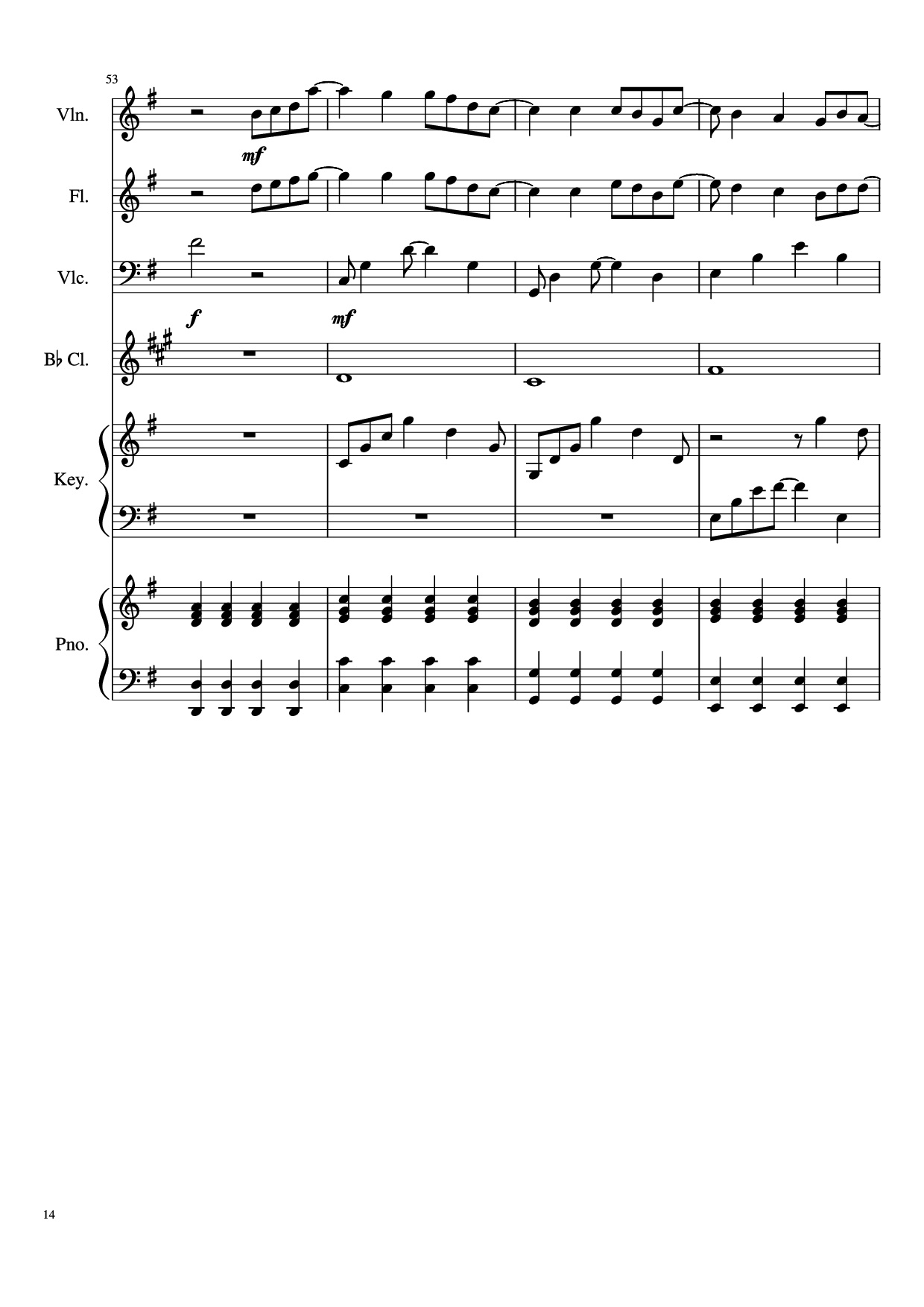 Page 14 of the piano sheet music PDF Piano – Payphone Piano by Undefined