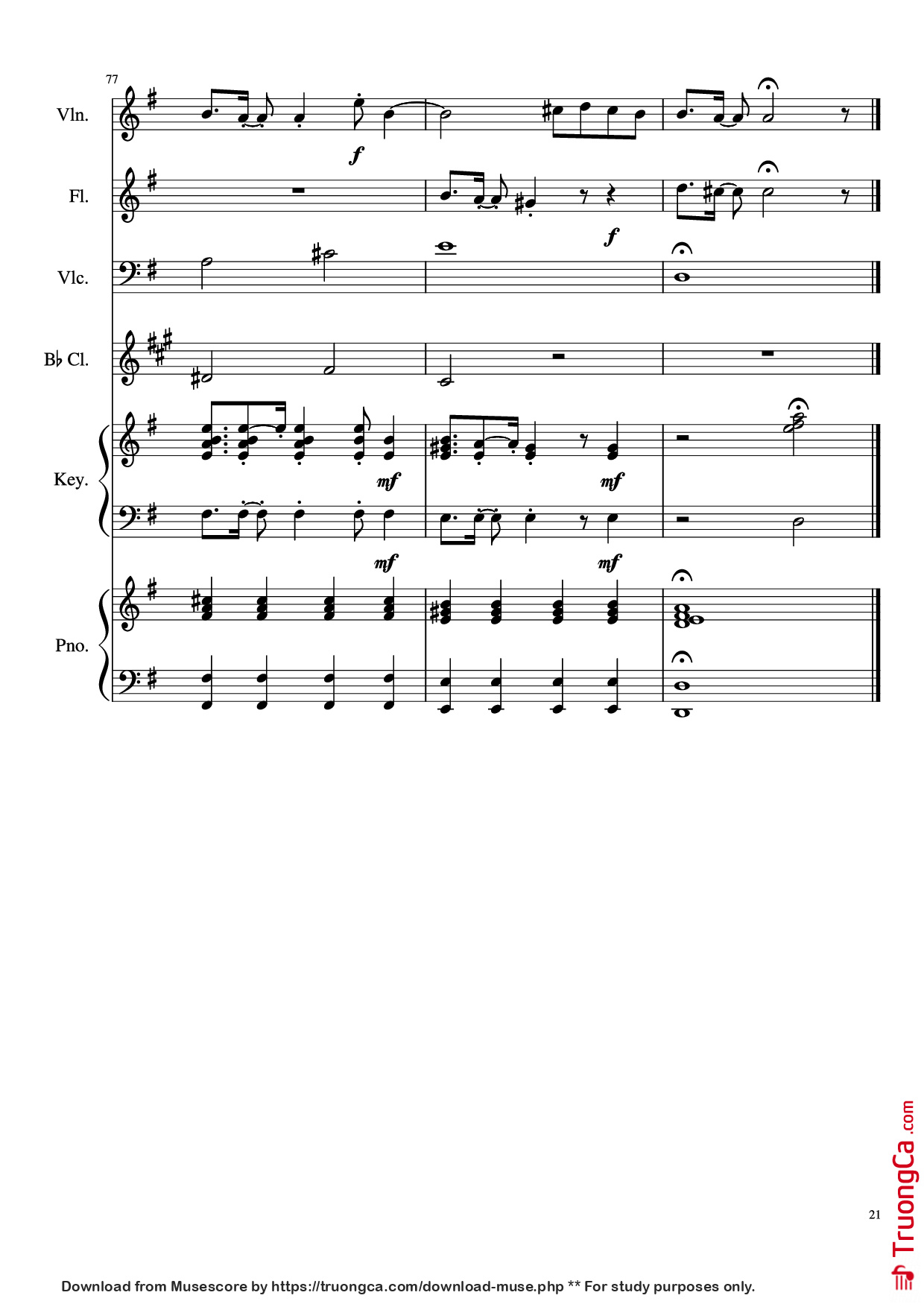 Page 21 of the piano sheet music PDF Piano – Payphone Piano by Undefined