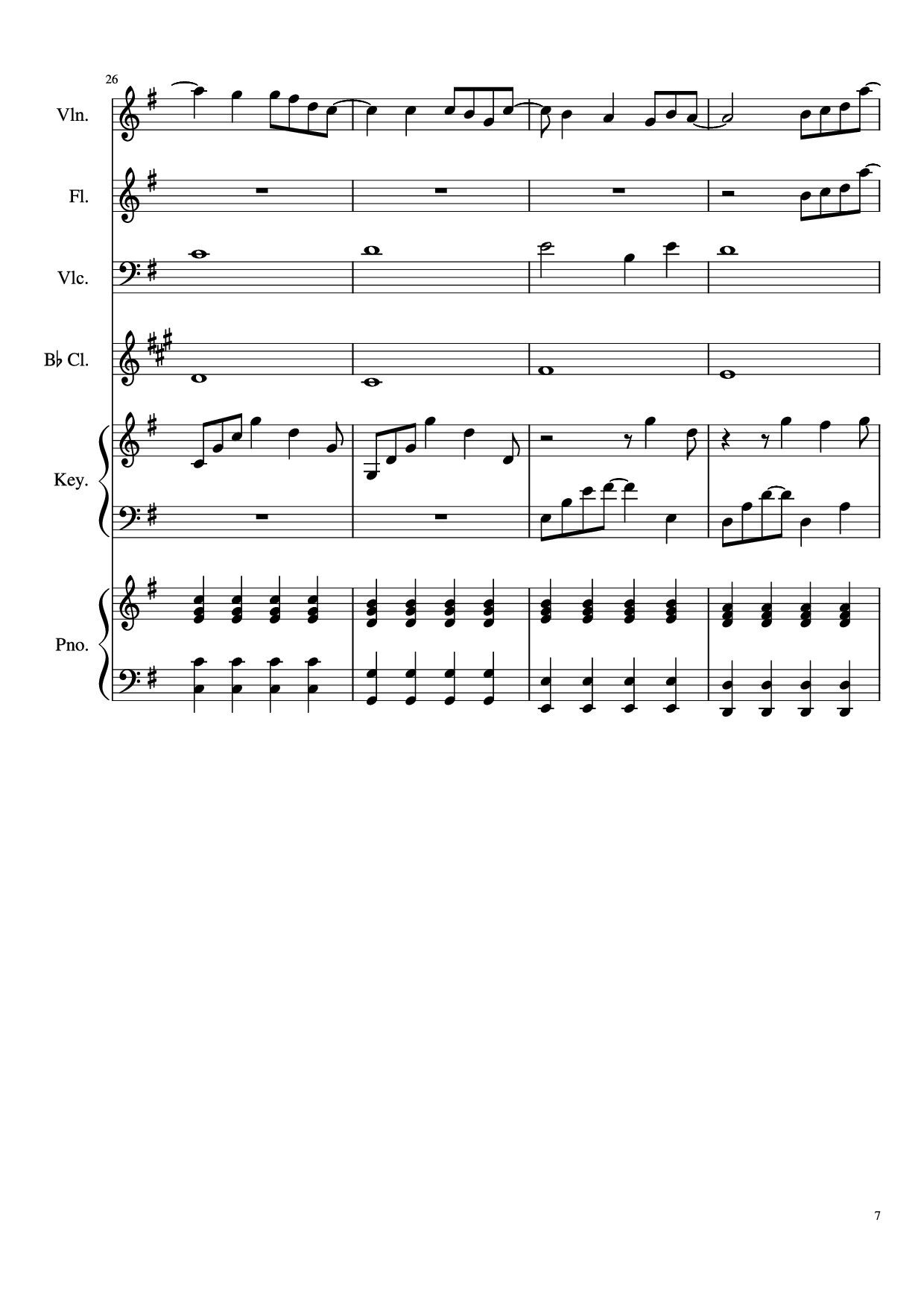 Page 7 of the piano sheet music PDF Piano – Payphone Piano by Undefined