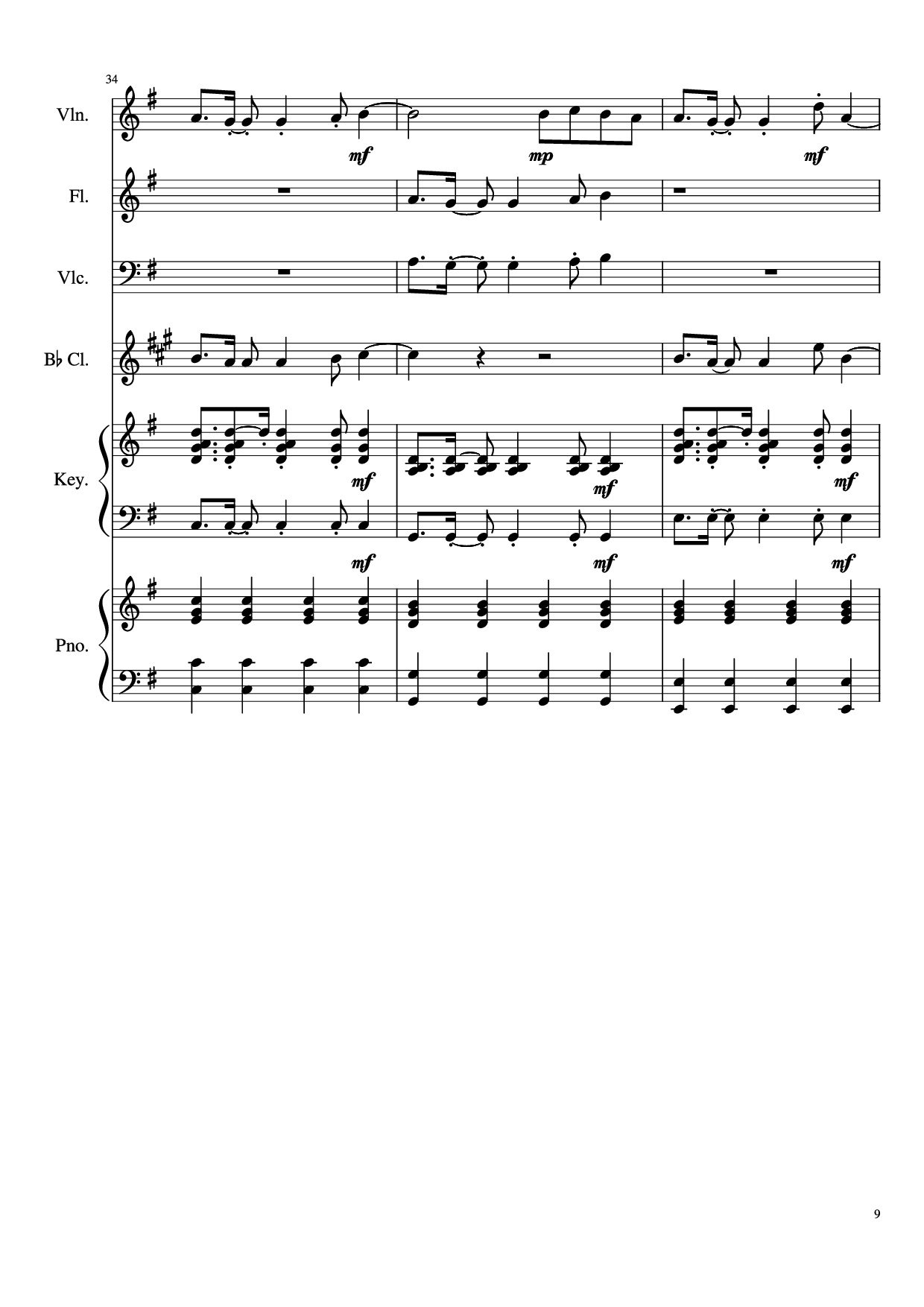 Page 9 of the piano sheet music PDF Piano – Payphone Piano by Undefined