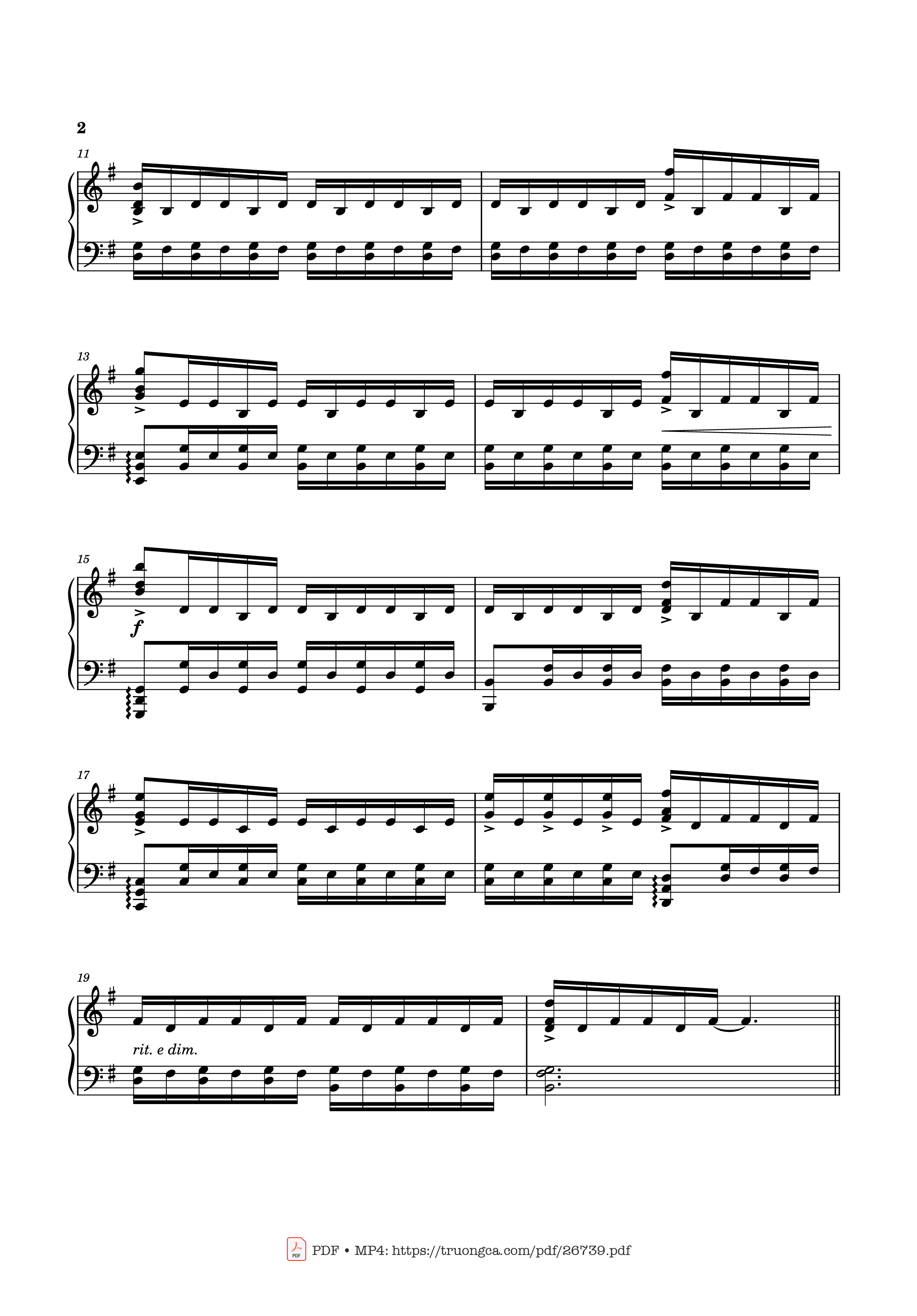 Page 2 of the piano sheet music PDF Piano – Can You Hear the Music Piano by Ludwig Goransson