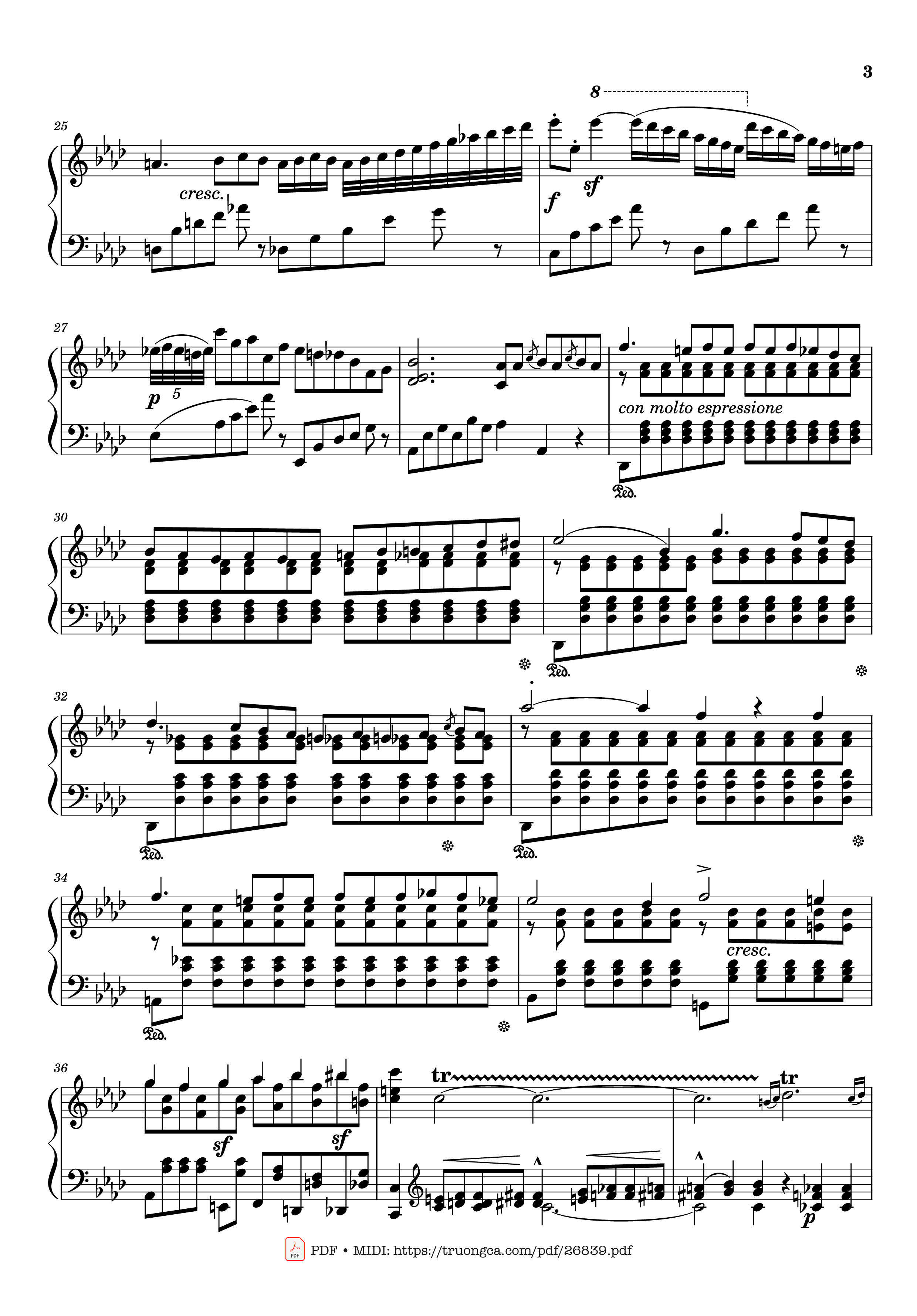 Page 3 of the piano sheet music PDF Piano – Étude en Douze Exercices Piano by Franz Liszt