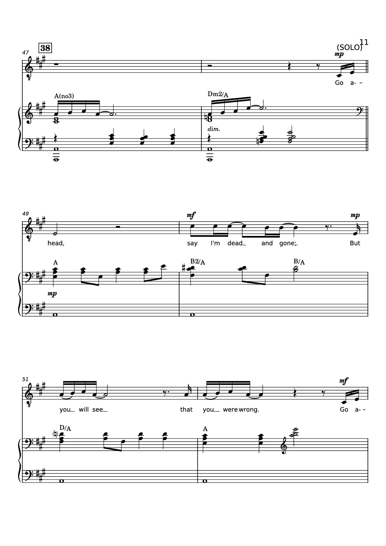 Page 11 of the piano sheet music PDF Piano – Rise Again Piano by Words and Music by