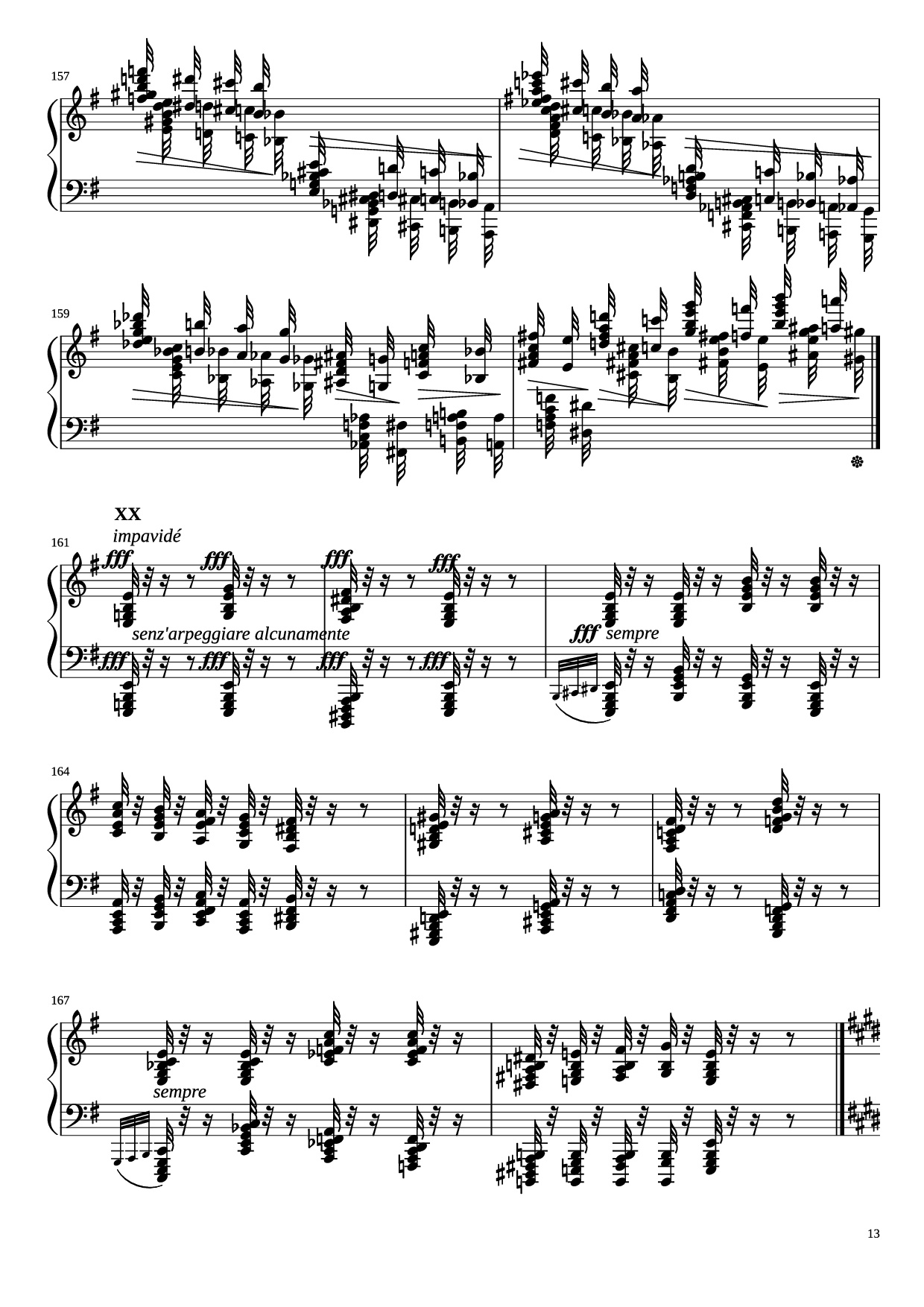 Page 13 of the piano sheet music PDF Piano – Étude in E Minor Piano by Charles-Valentin Alkan