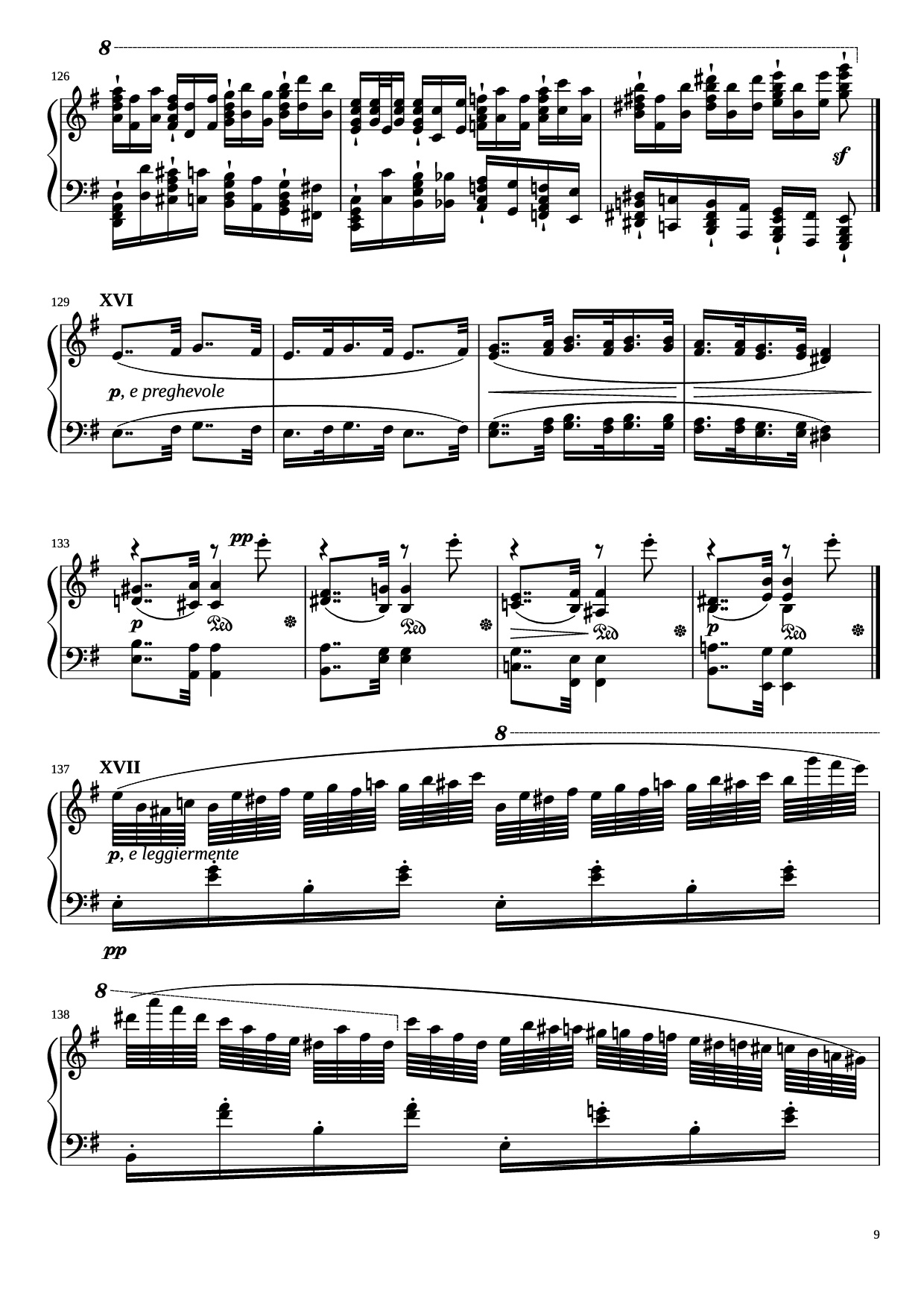 Page 9 of the piano sheet music PDF Piano – Étude in E Minor Piano by Charles-Valentin Alkan