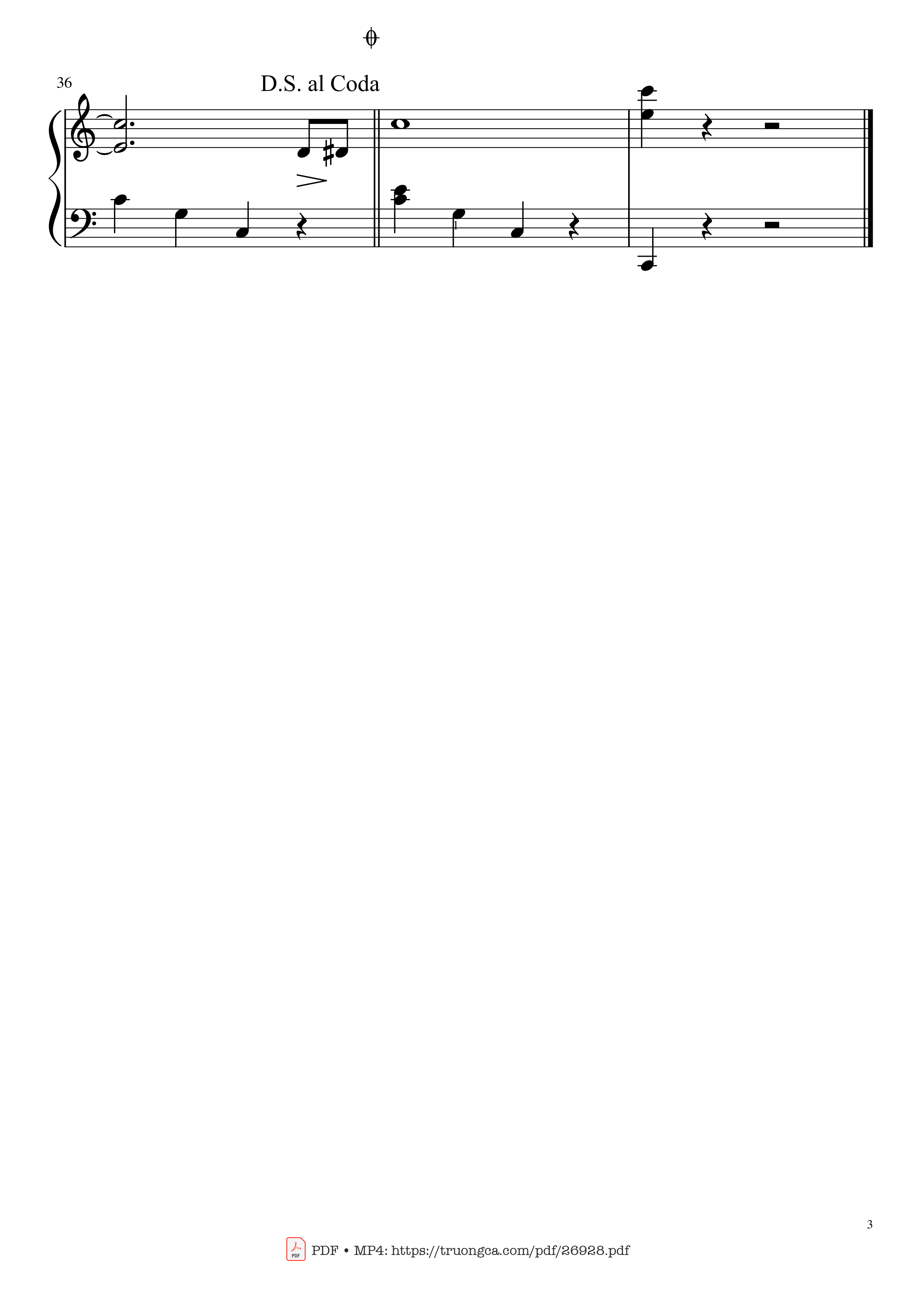 Page 3 of the piano sheet music PDF Piano – The Entertainer Piano Easy by Scott Joplin