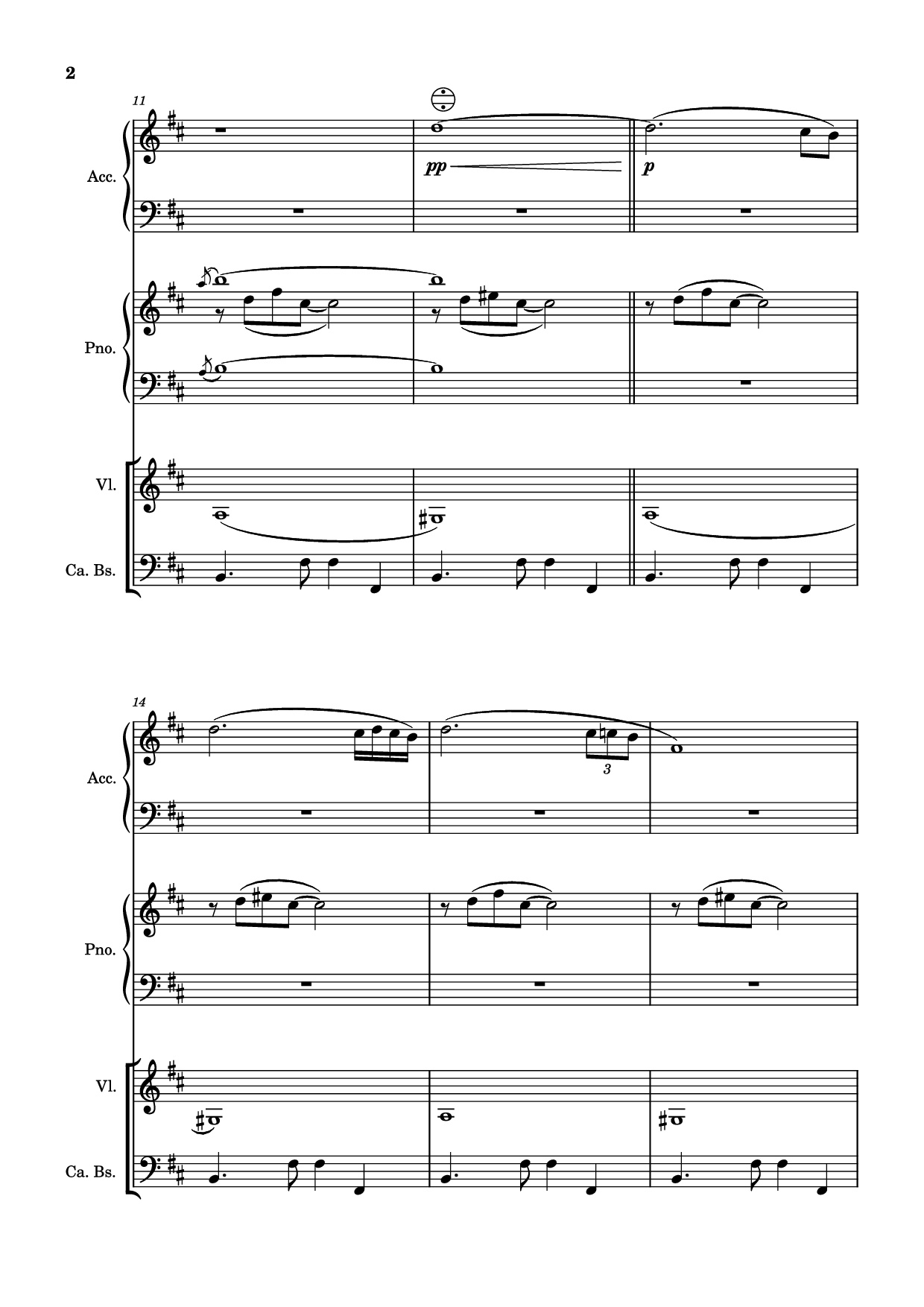 Page 2 of the piano sheet music PDF Piano – Milonga del ángel Piano by A. Piazolla