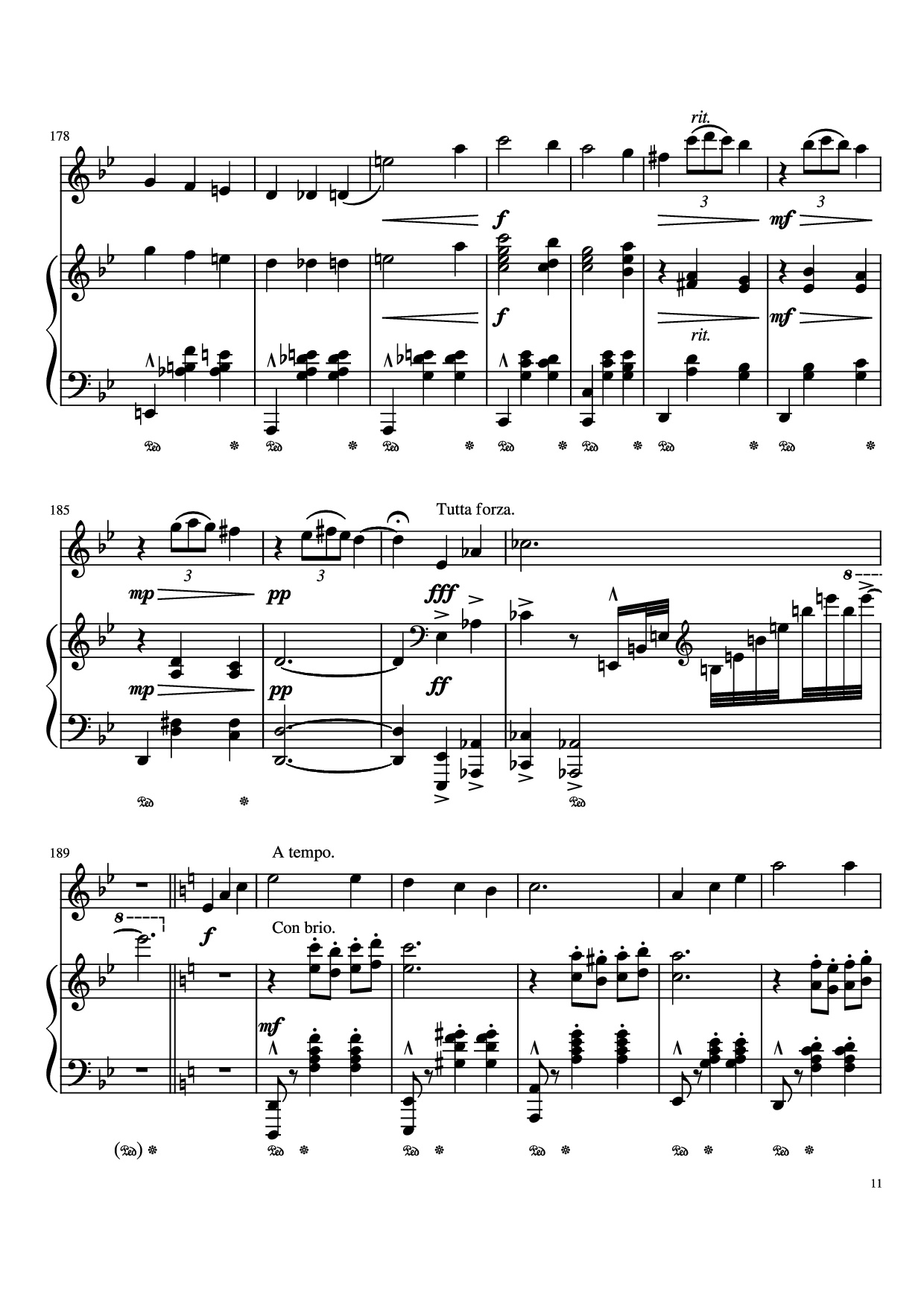 Page 11 of the piano sheet music PDF Piano – Merry Go Round Of Life Piano by Undefined