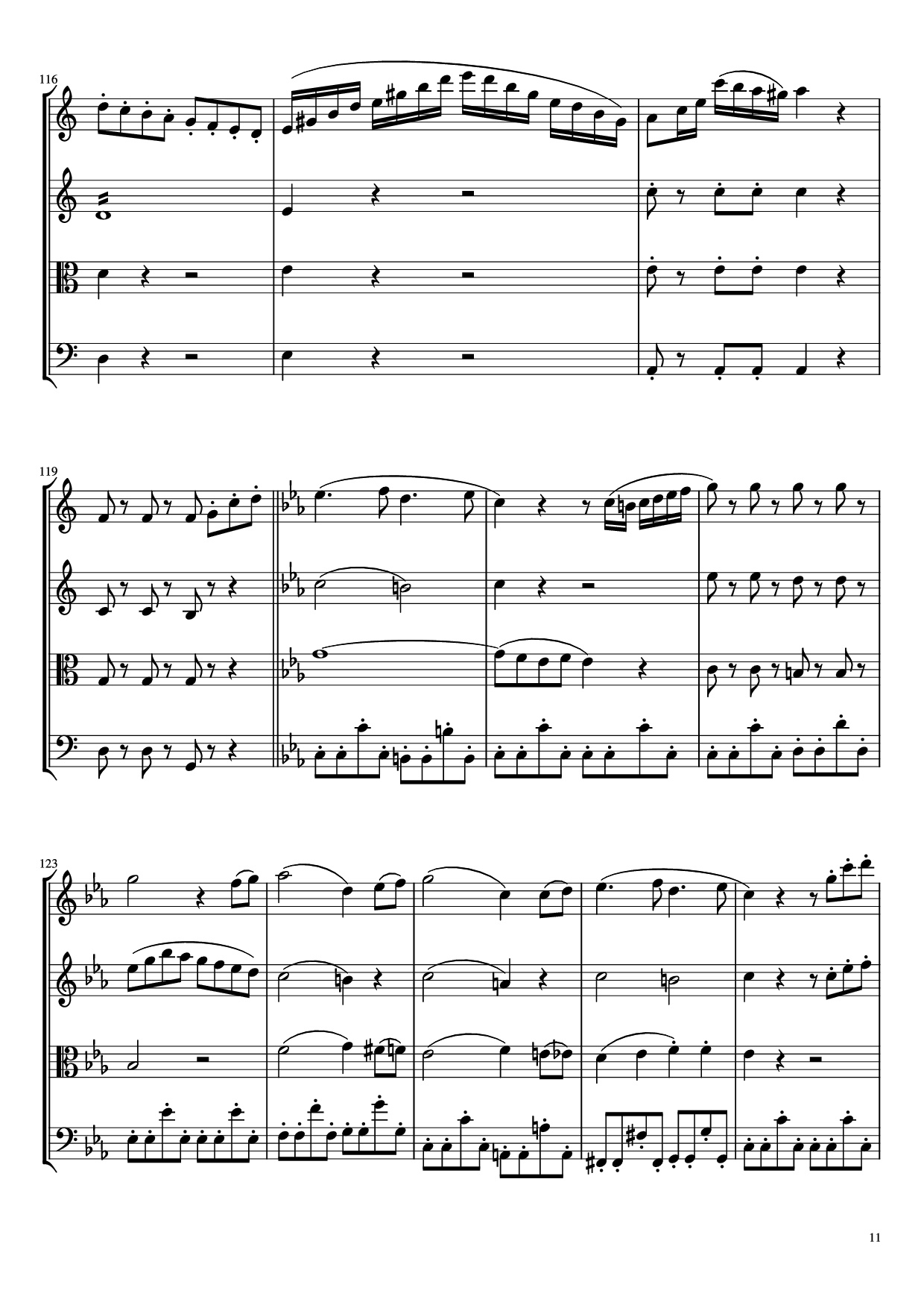 Page 11 of the piano sheet music PDF – Beethoven Virus Violin by BanYa