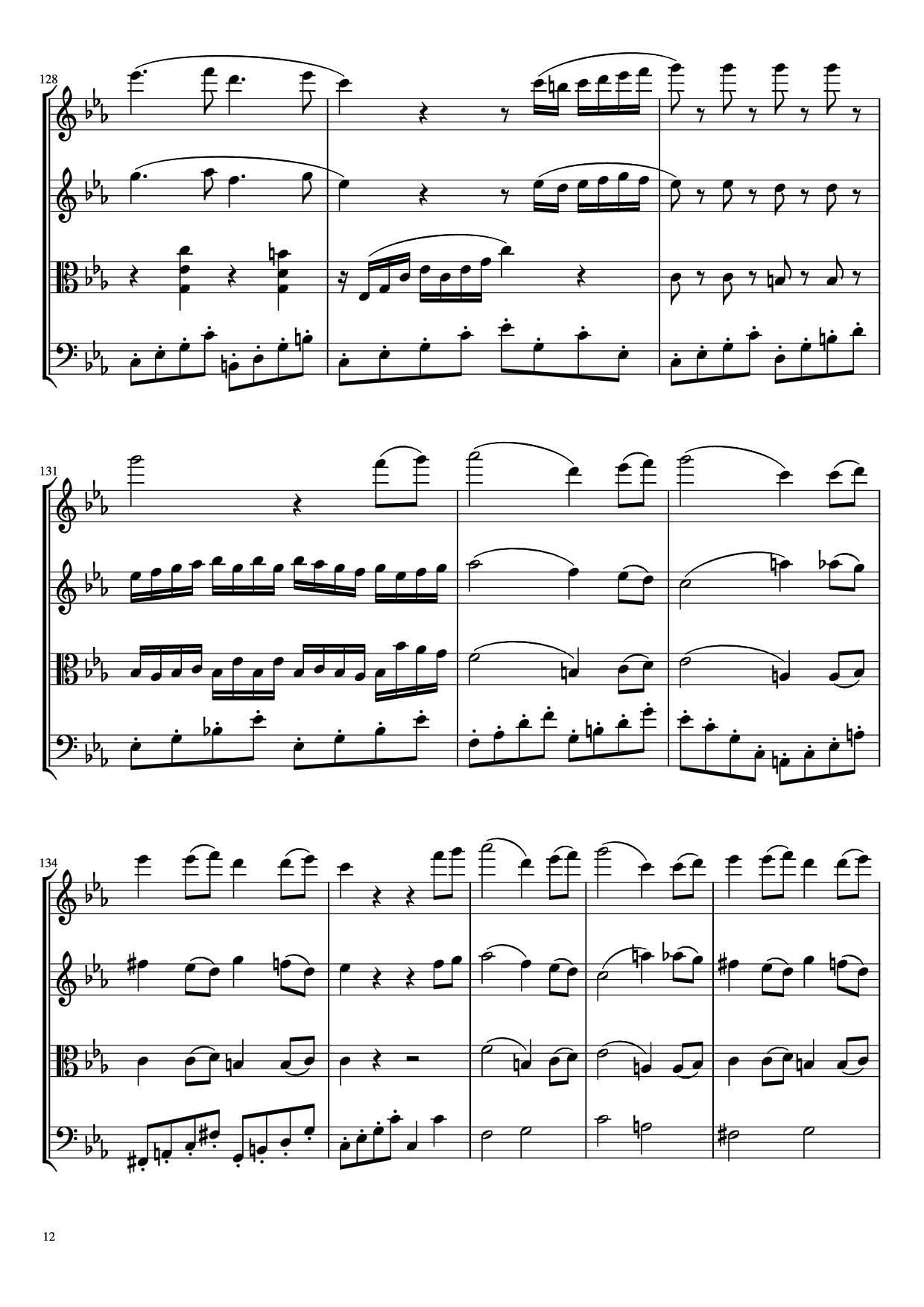 Page 12 of the piano sheet music PDF – Beethoven Virus Violin by BanYa