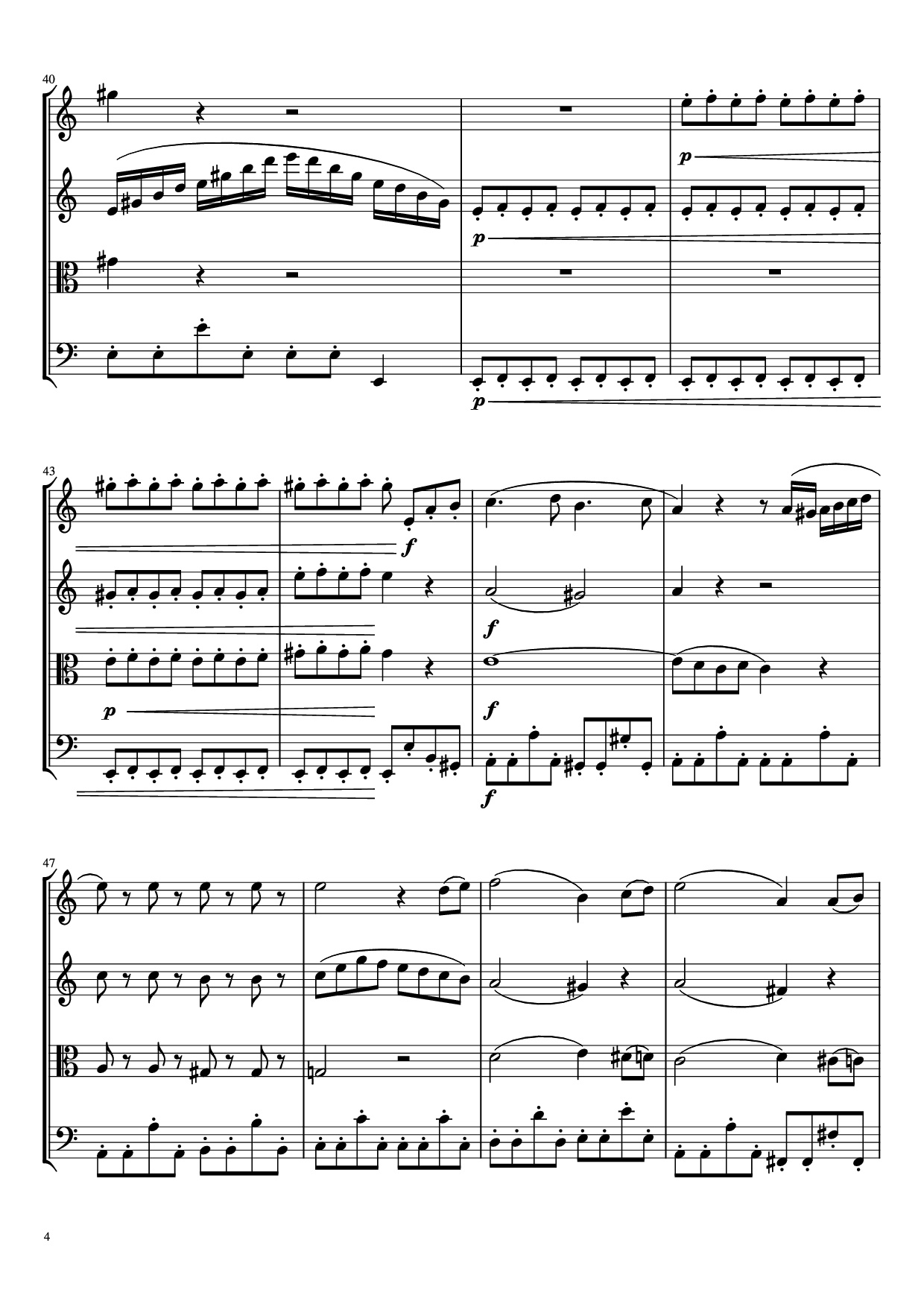 Page 4 of the piano sheet music PDF – Beethoven Virus Violin by BanYa