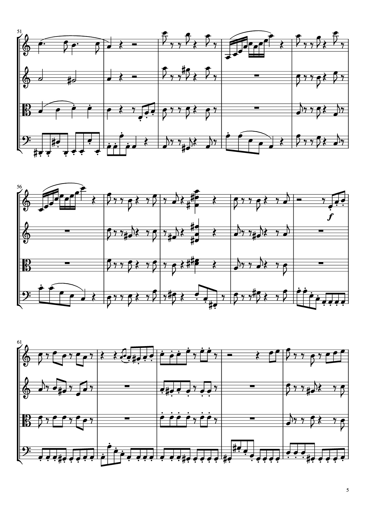 Page 5 of the piano sheet music PDF – Beethoven Virus Violin by BanYa