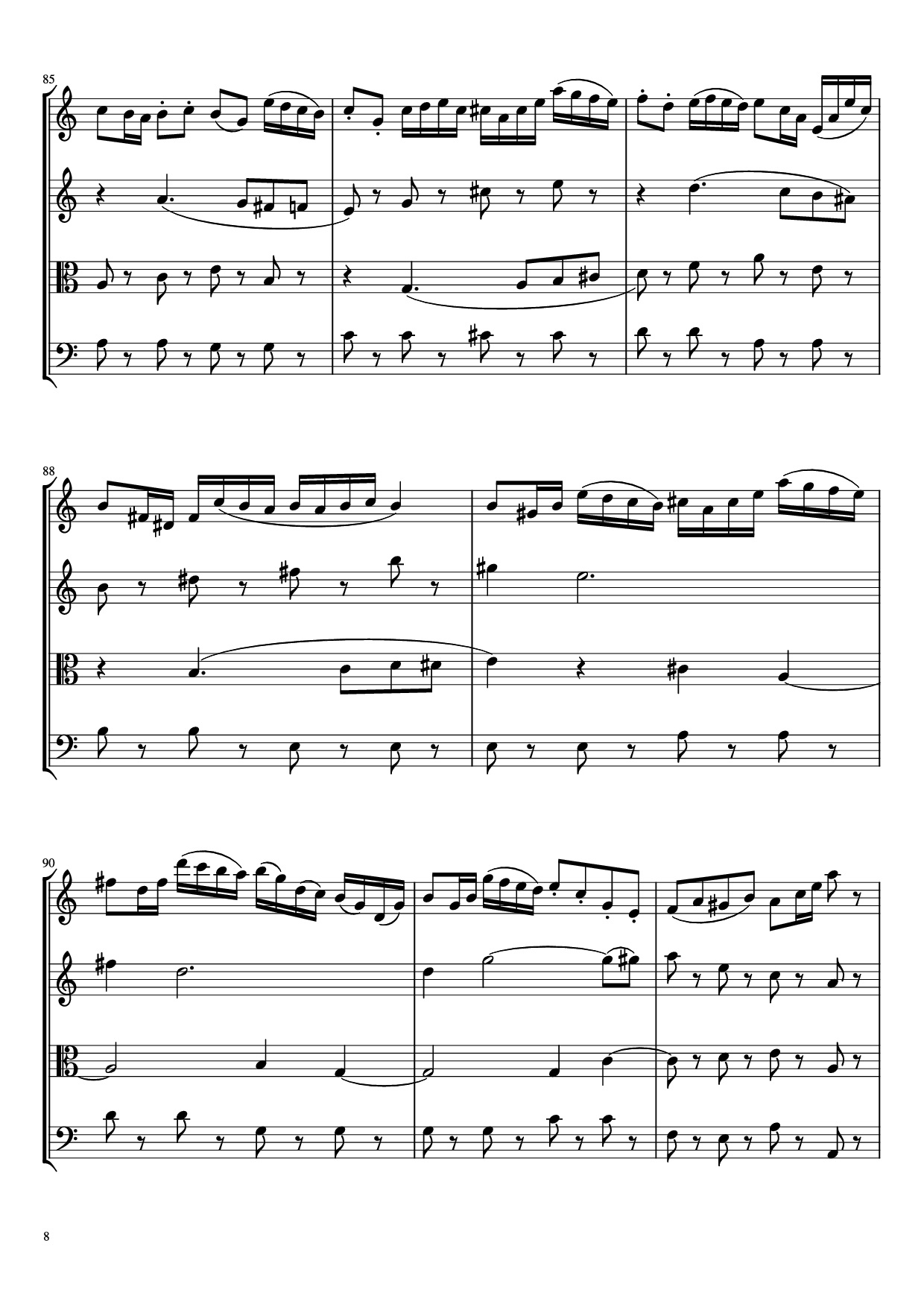 Page 8 of the piano sheet music PDF – Beethoven Virus Violin by BanYa