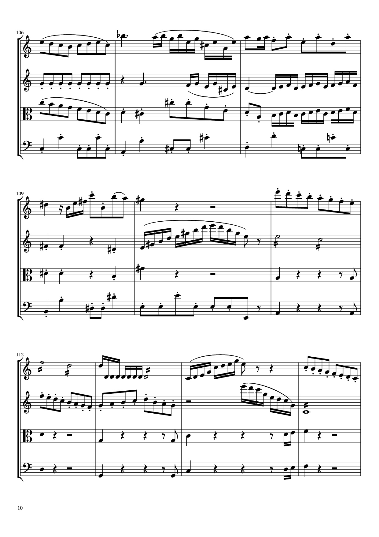 Page 10 of the piano sheet music PDF – Beethoven Virus Violin by BanYa