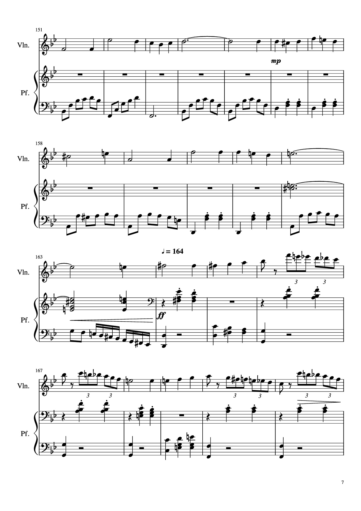 Page 7 of the piano sheet music PDF Piano – Howl