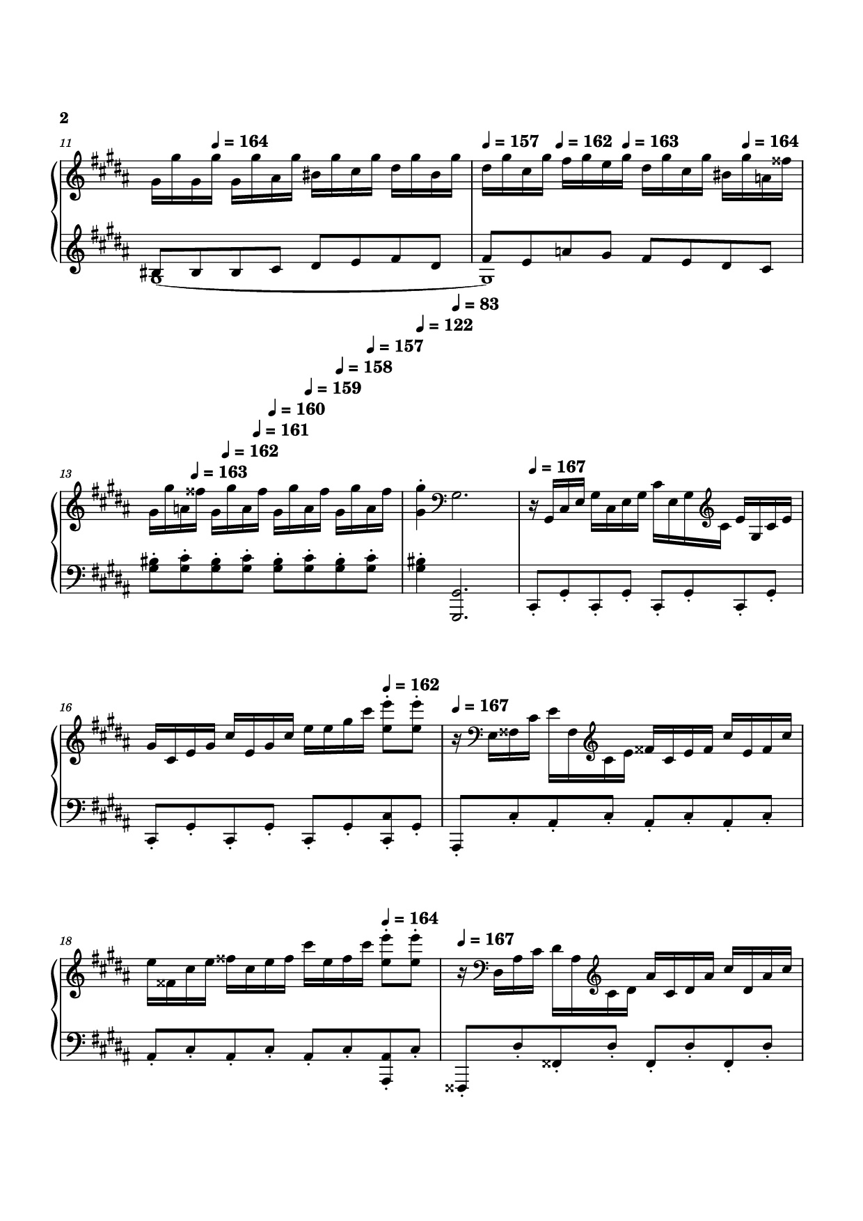 Page 2 of the piano sheet music PDF – Moonlight Sonata 3rd Movement Piano by Kudoshinichit