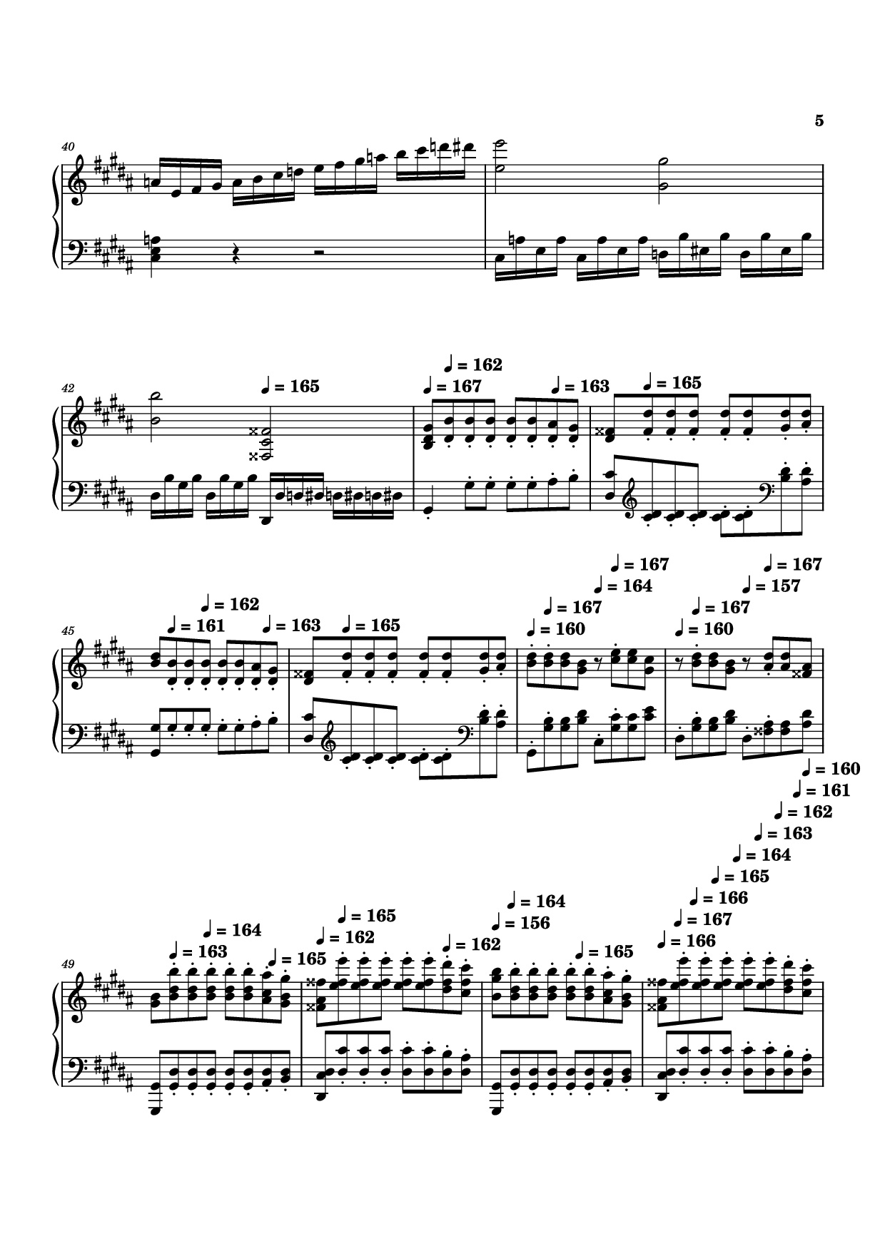 Page 5 of the piano sheet music PDF – Moonlight Sonata 3rd Movement Piano by Kudoshinichit