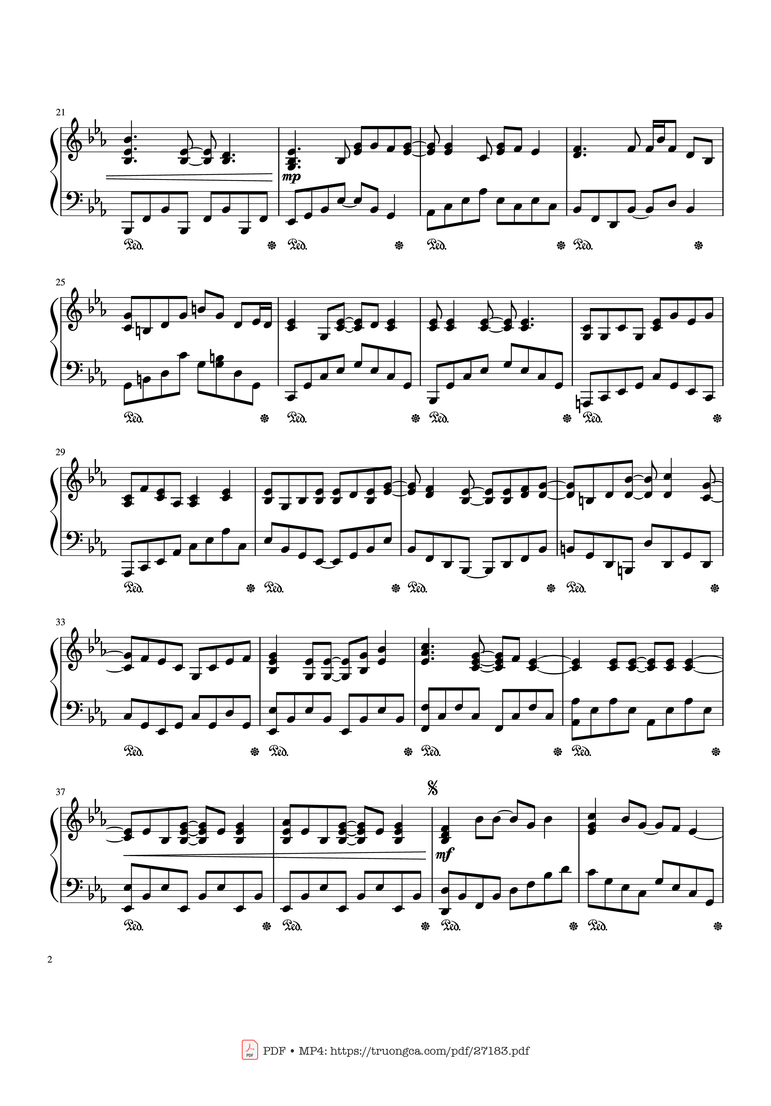Page 2 of the piano sheet music PDF – YOUR SONG Piano by Written by Elton John and Bernie Taupin