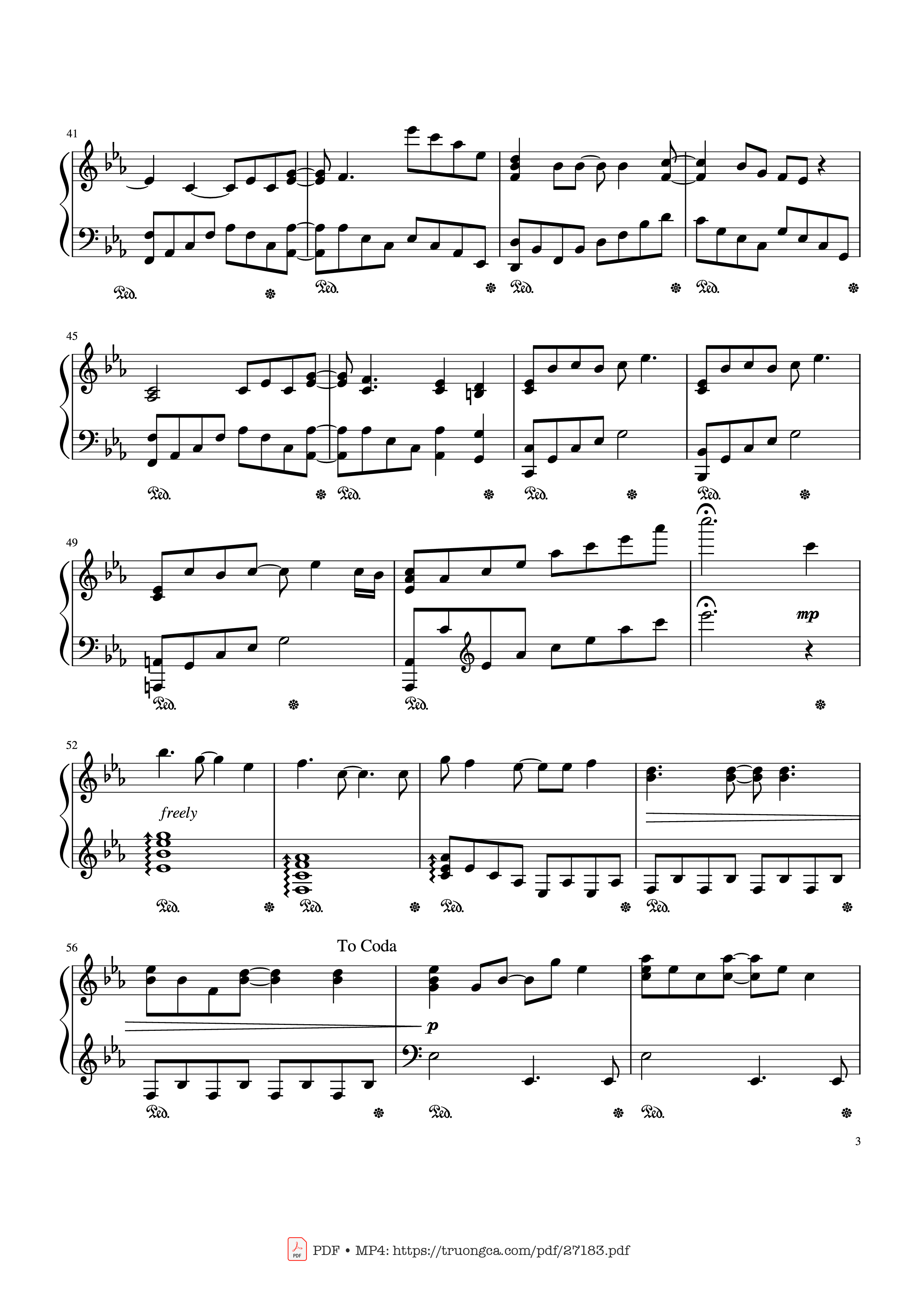 Page 3 of the piano sheet music PDF – YOUR SONG Piano by Written by Elton John and Bernie Taupin