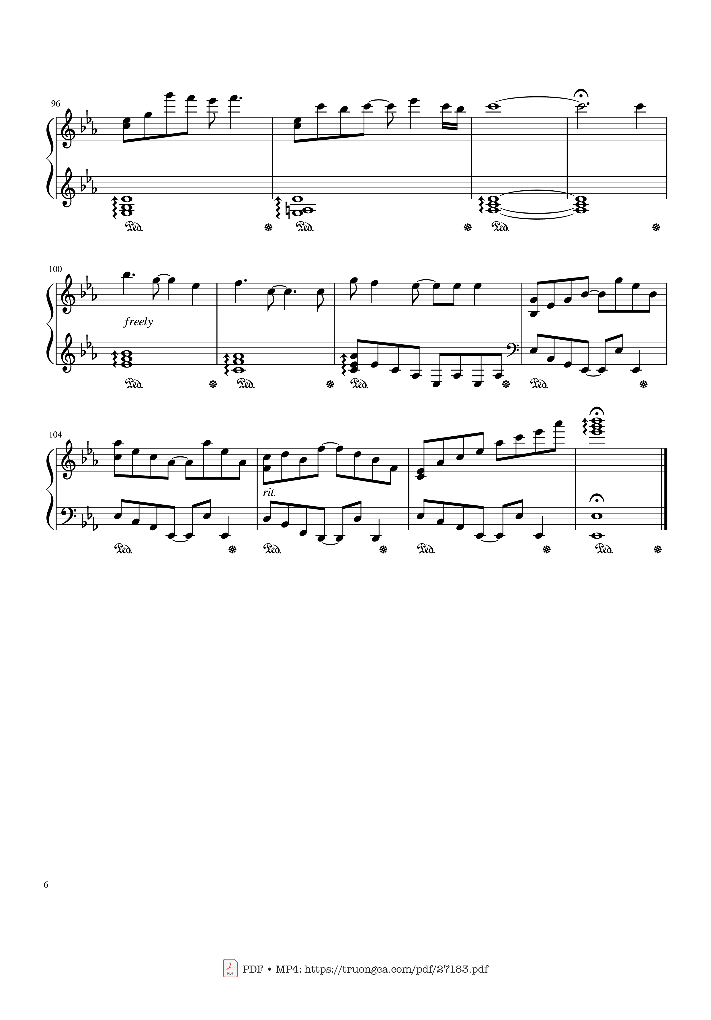 Page 6 of the piano sheet music PDF – YOUR SONG Piano by Written by Elton John and Bernie Taupin