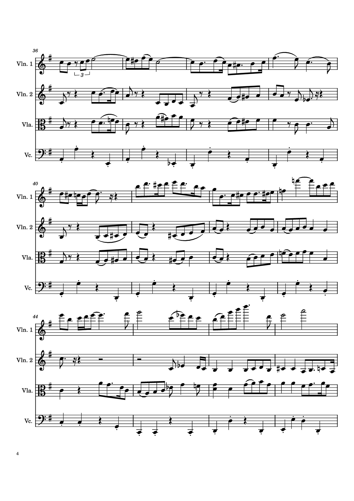 Page 4 of the piano sheet music PDF – Por Una Cabeza Violin by Carlos Gardel