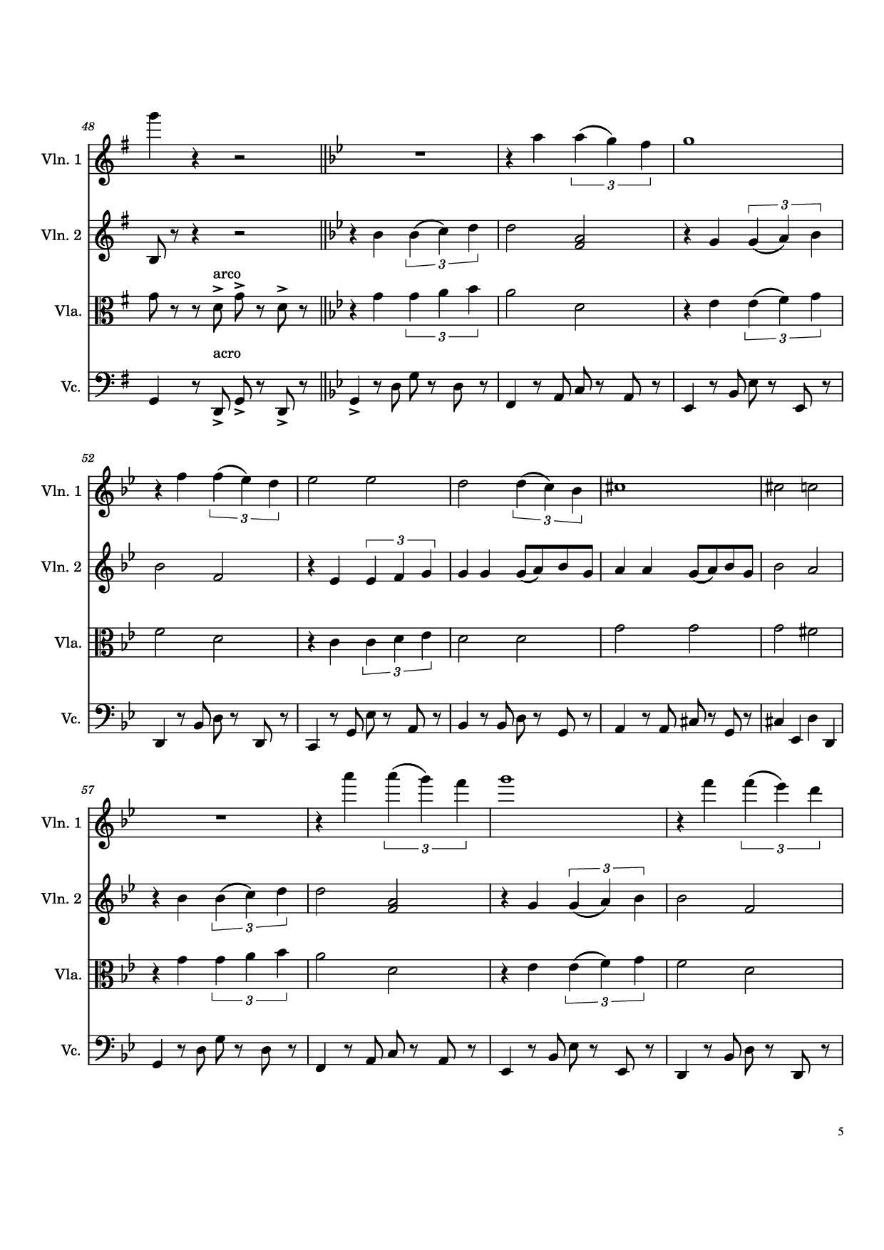 Page 5 of the piano sheet music PDF – Por Una Cabeza Violin by Carlos Gardel