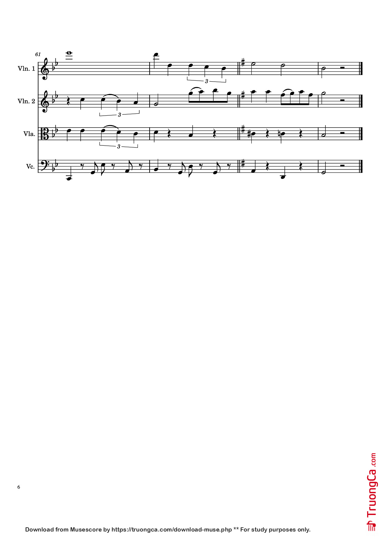 Page 6 of the piano sheet music PDF – Por Una Cabeza Violin by Carlos Gardel