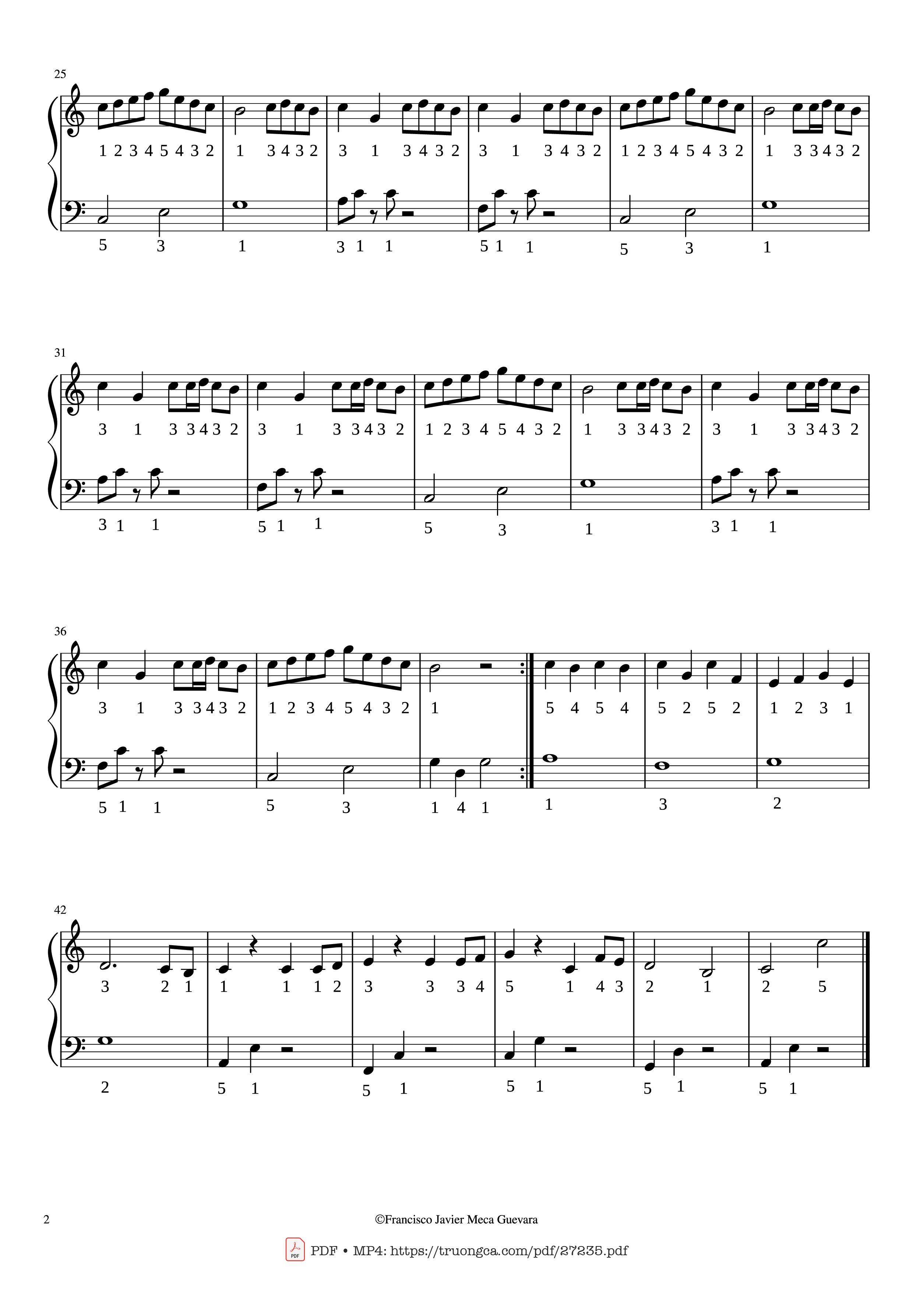 Page 2 of the piano sheet music PDF Piano – River Flows in You Piano (Very easy) by Yiruma- F.J. Meca